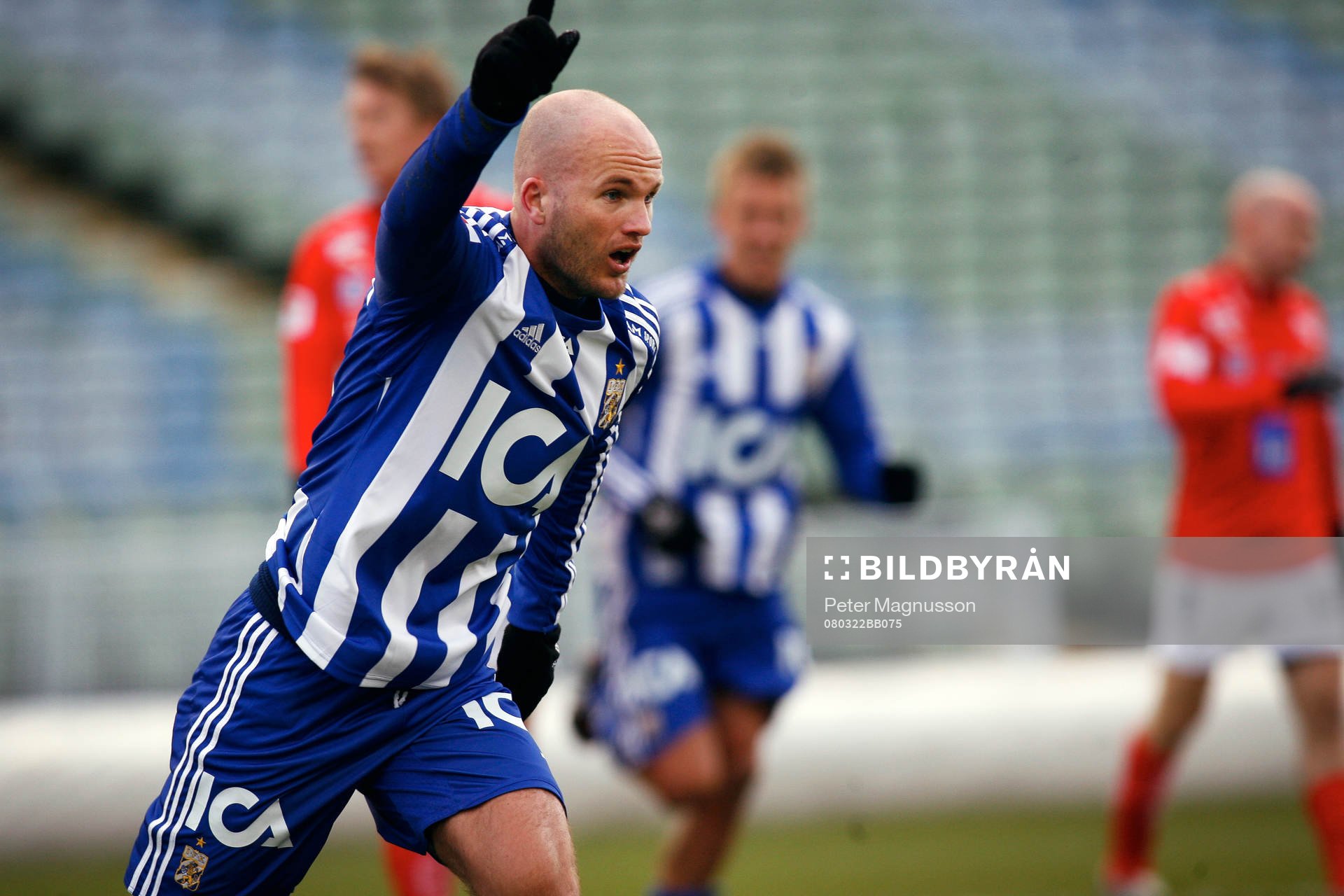  Jonas Wallerstedt, Göteborg, jubel efter 1-0
