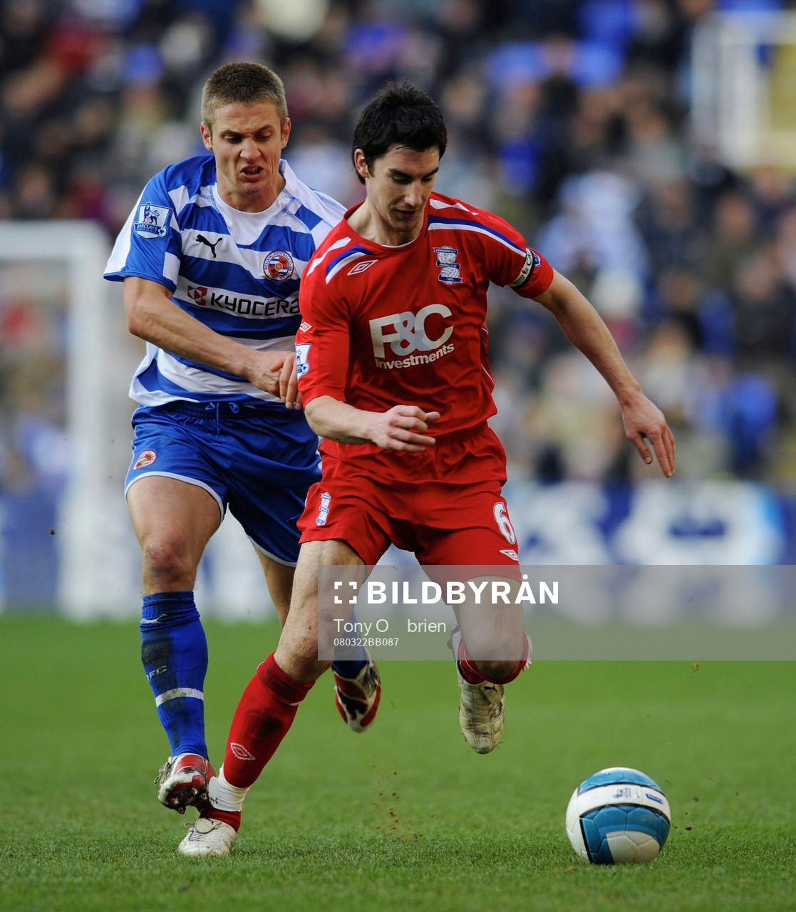 Kevin Doyle, Reading och Liam Ridgewell, Birmingham City's