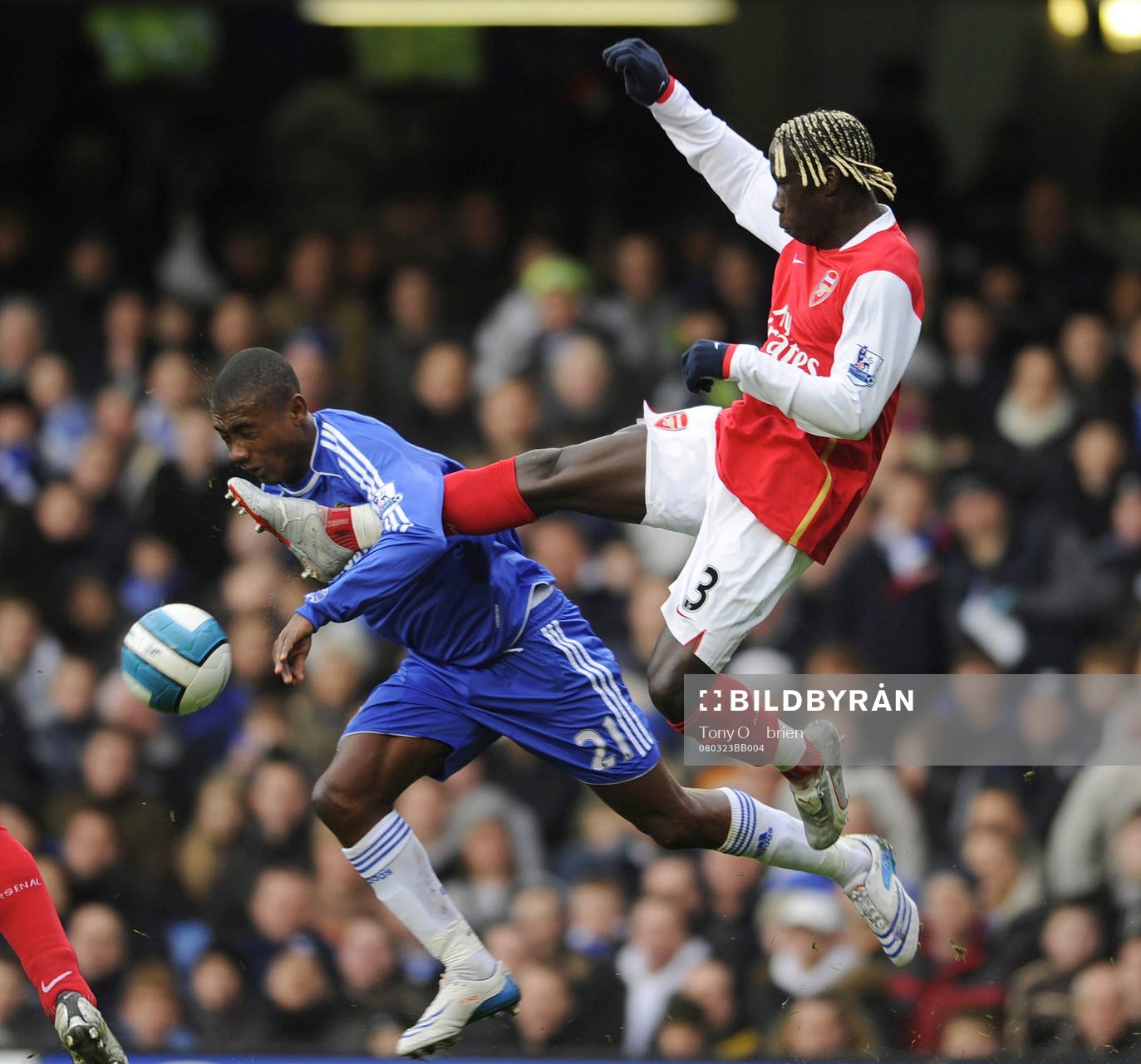 Salomon Kalou, Chelsea och Bacary Sagna, Arsenal