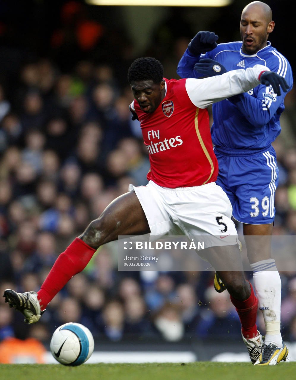 Nicolas Anelka, Chelsea och Kolo Toure, Arsenal