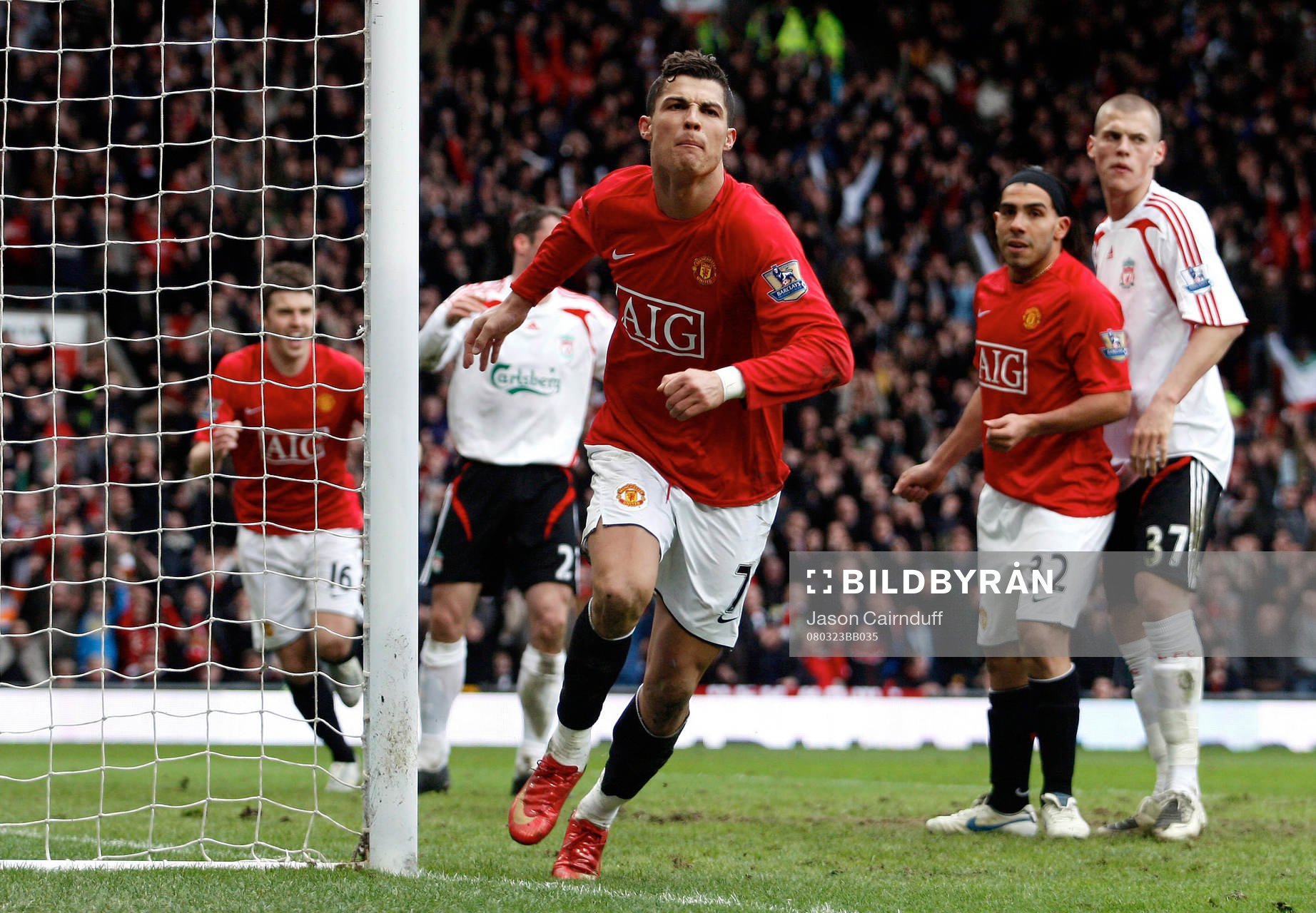  Cristiano Ronaldo, Manchester, jubel efter mål.