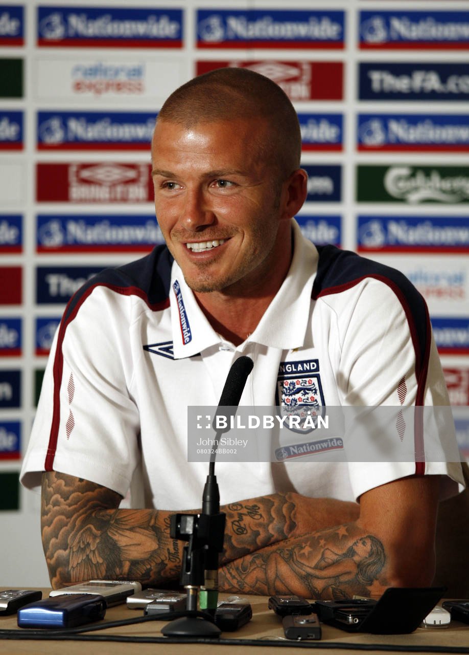 David Beckham. Tatuering, tatueringar