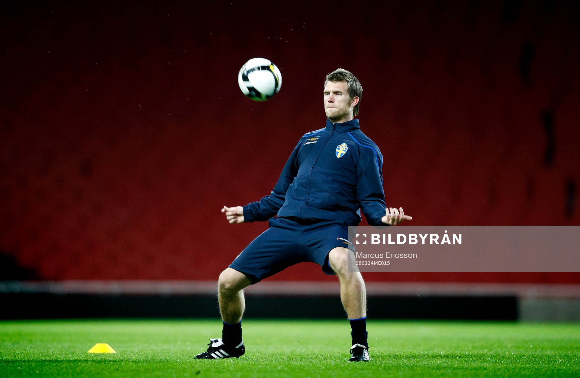  Träning på The Emirates Stadium i London inför jubileumsmatchen mot Brasilien. Fredrik Risp
