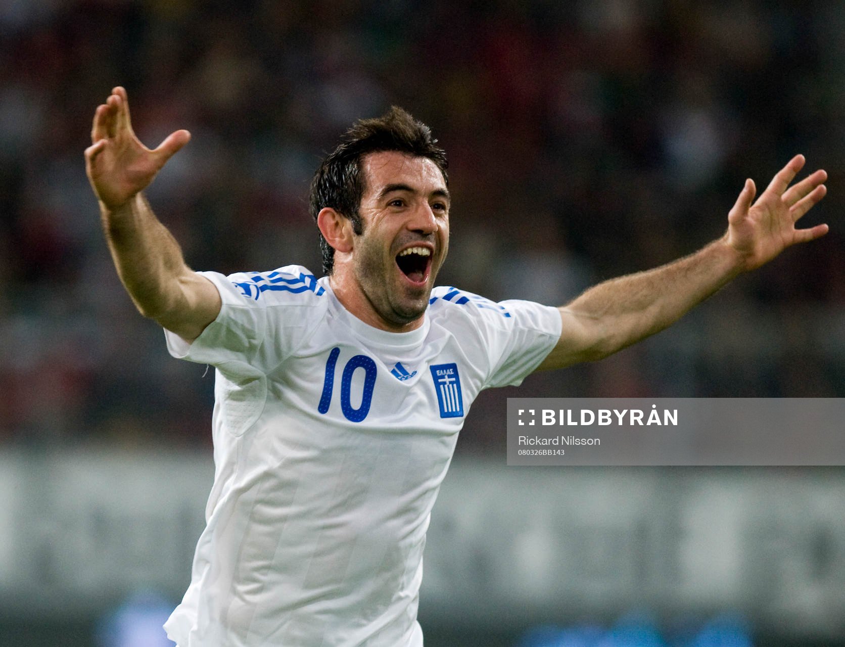  Karagounis, Grekland, jubel.