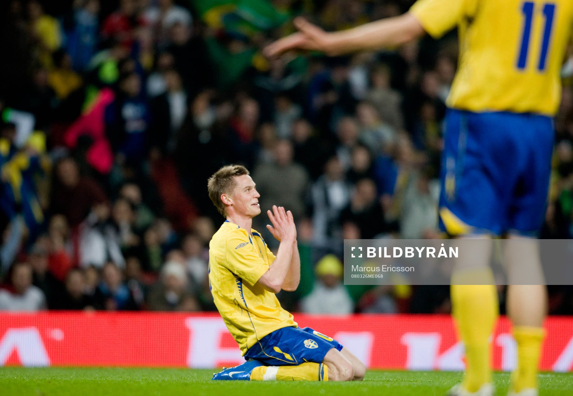Markus Rosenberg, Sverige, missar målet