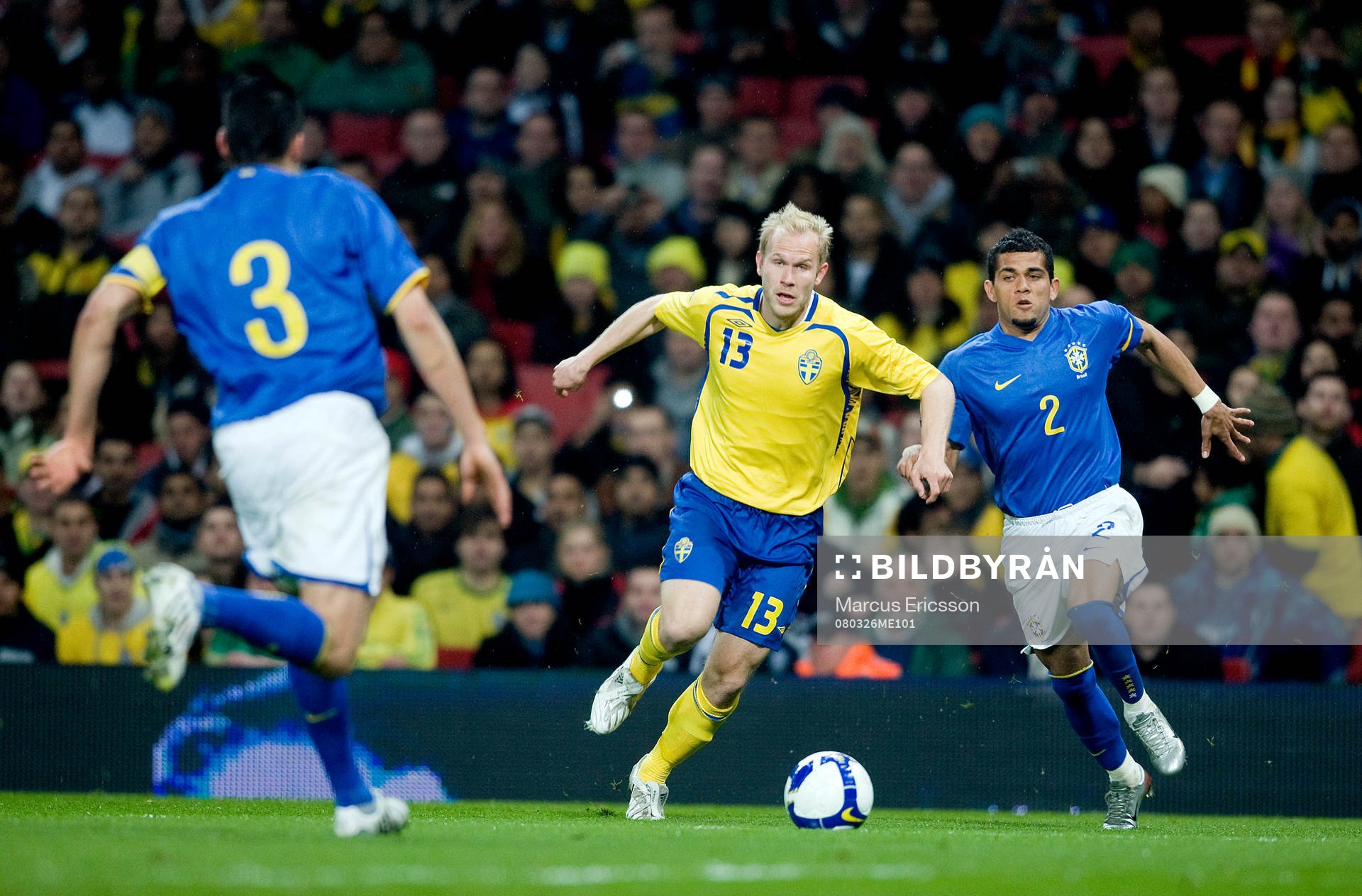 Mikael Dorsin, Sverige, och Daniel Alves, Brasilien