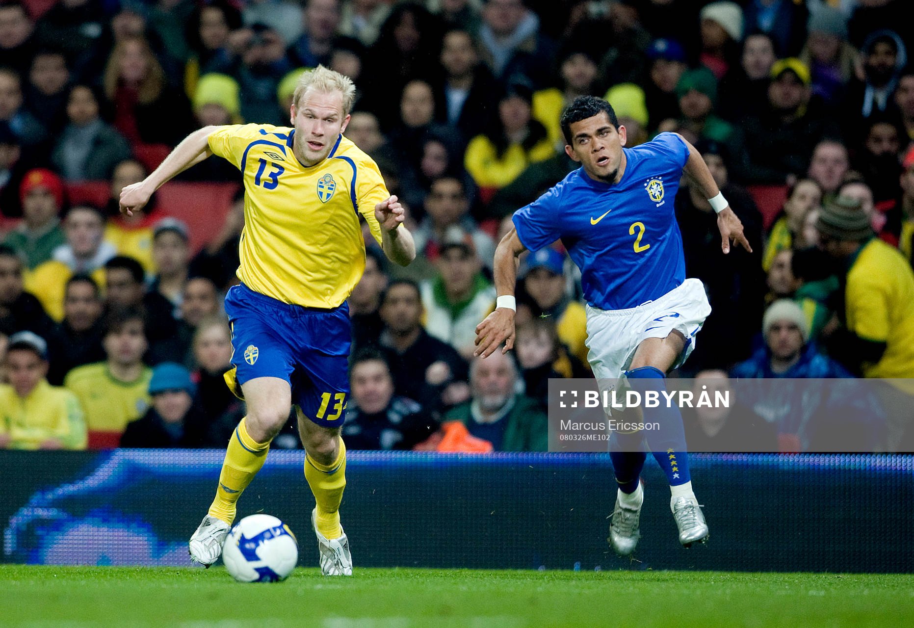 Mikael Dorsin, Sverige, och Daniel Alves, Brasilien