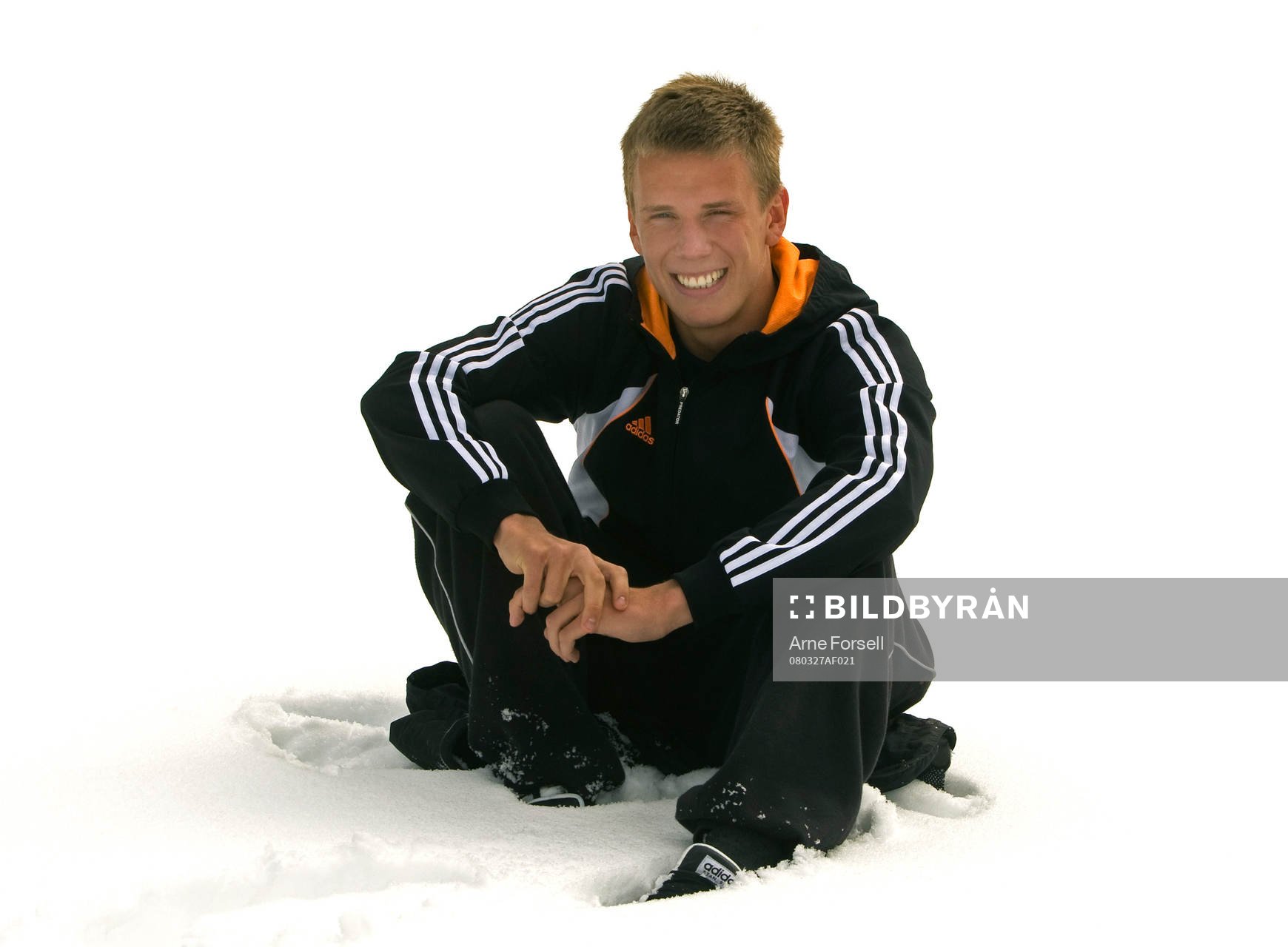 Pontus Wernbloom i snön
