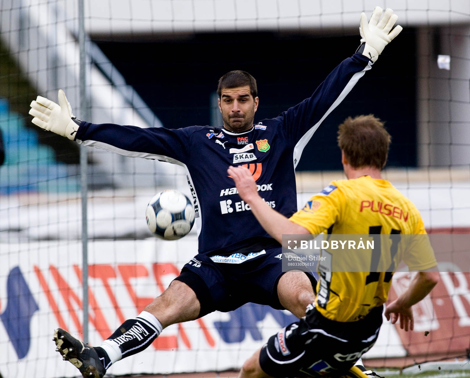 Dime Jankulovski, målvakt, Gais. Daniel Mobaeck, Elfsborg