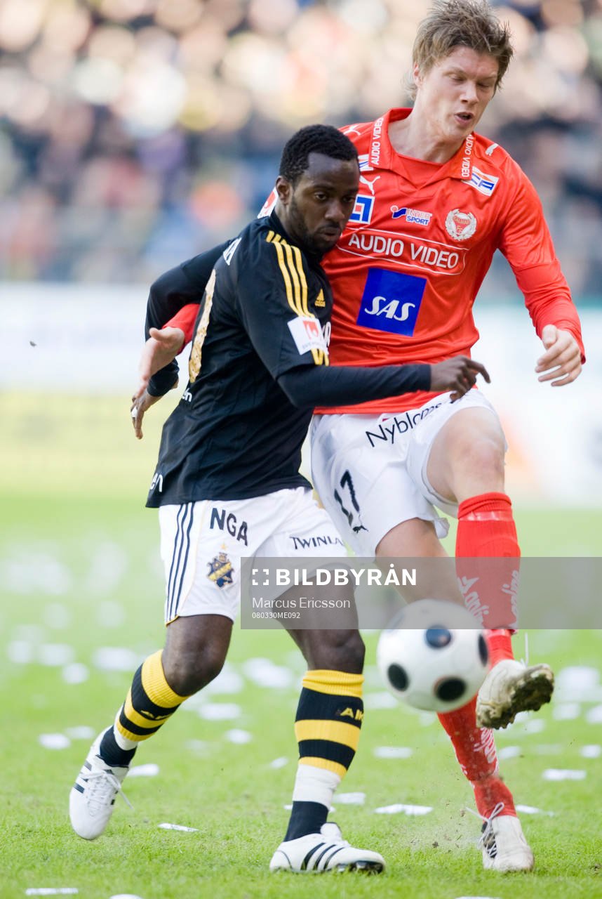 Dulee Johnson, AIK, och Viktor Elm, Kalmar