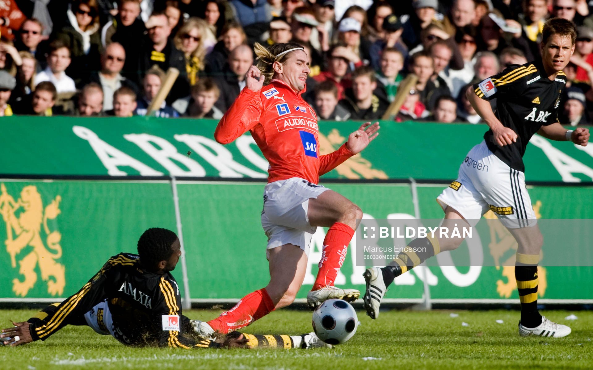 Dulee Johnson, AIK, och César Santín, Kalmar