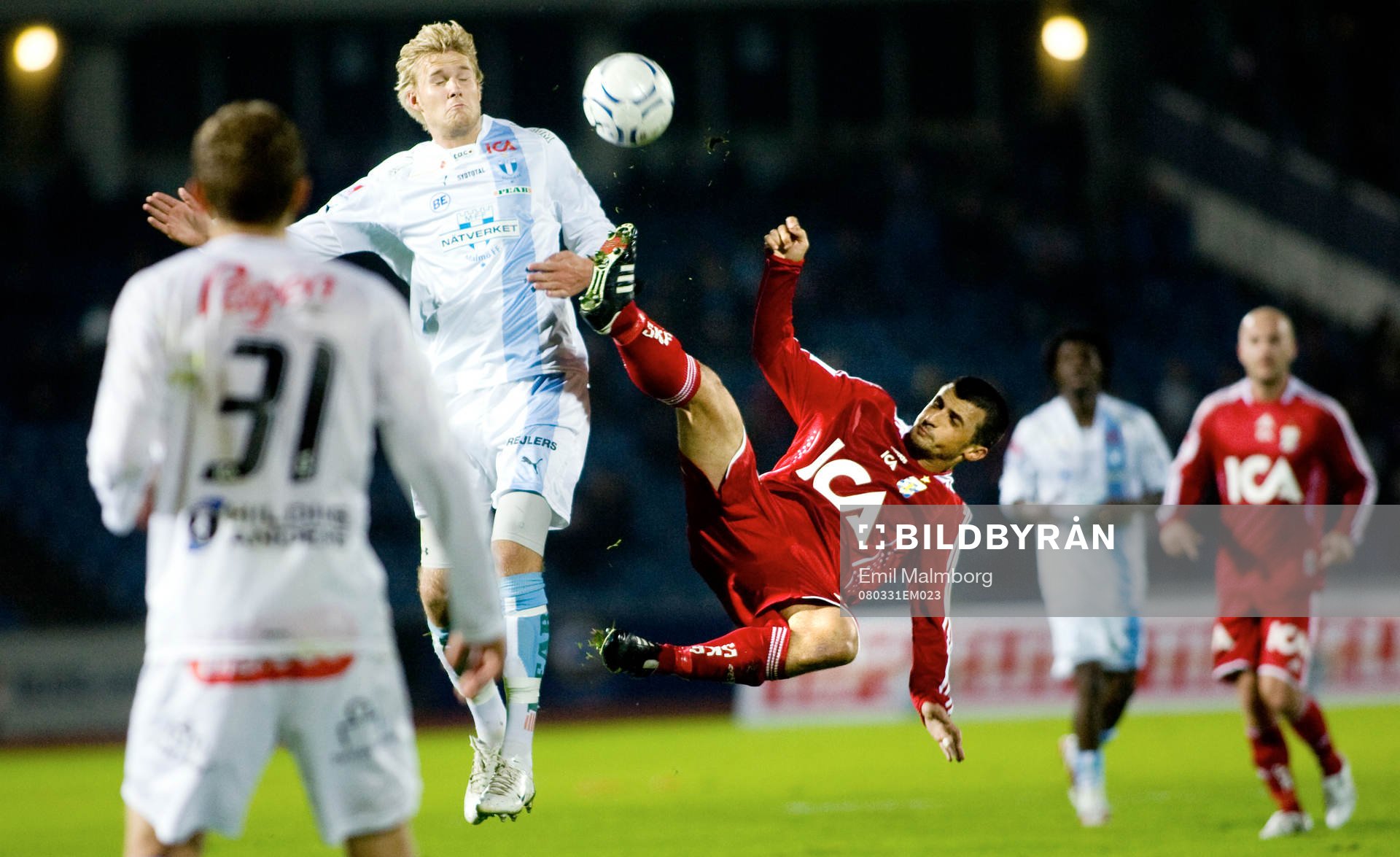 Ola Toivonen, Malmö FF och Eldin Karisik, Göteborg