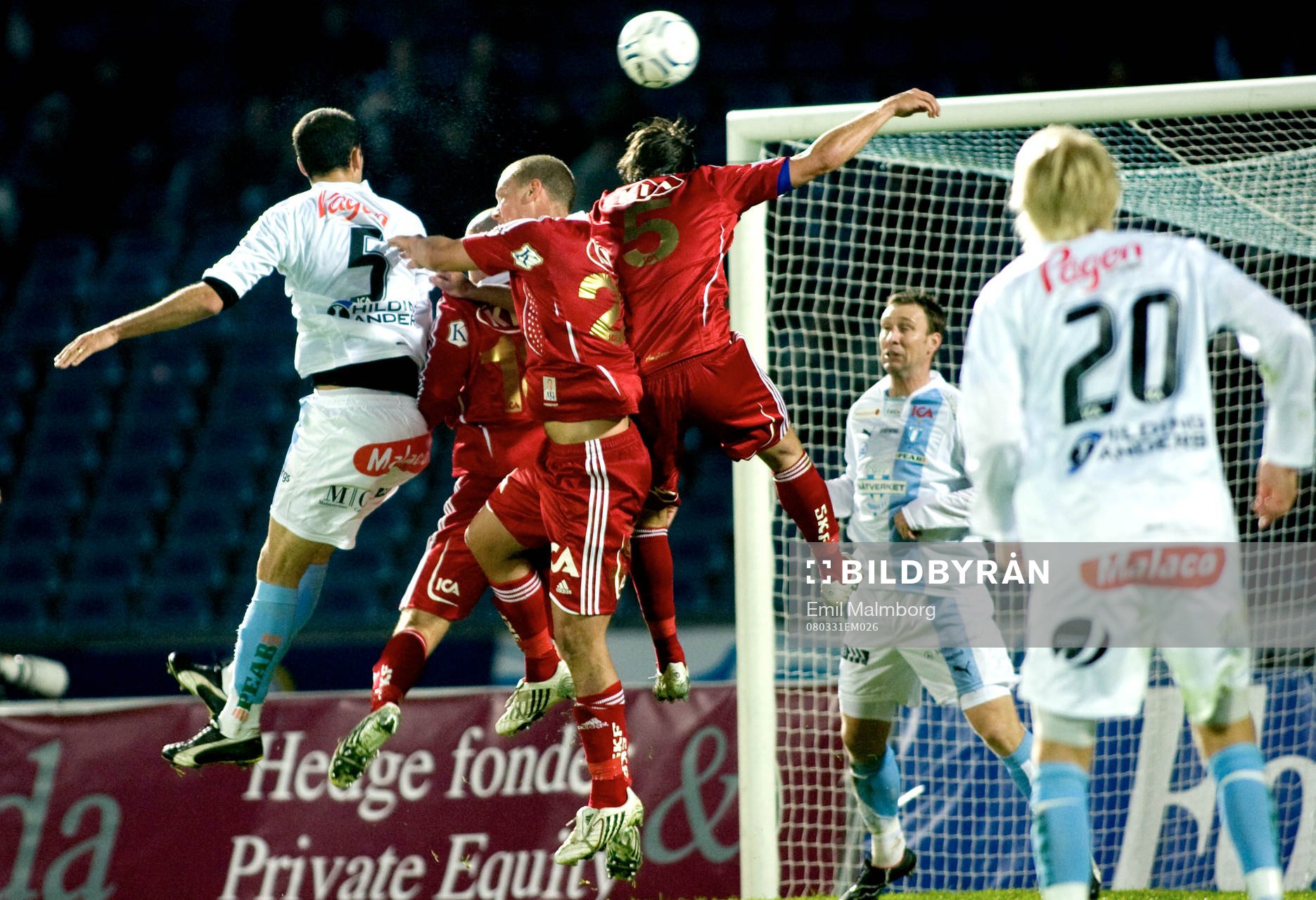 Gabriel, MFF gör 1-1 med huvudet