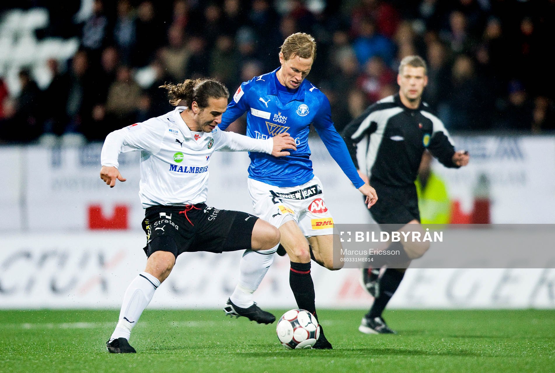 Nordin Gerzic, Örebro, och Magnus Andersson, Trelleborg