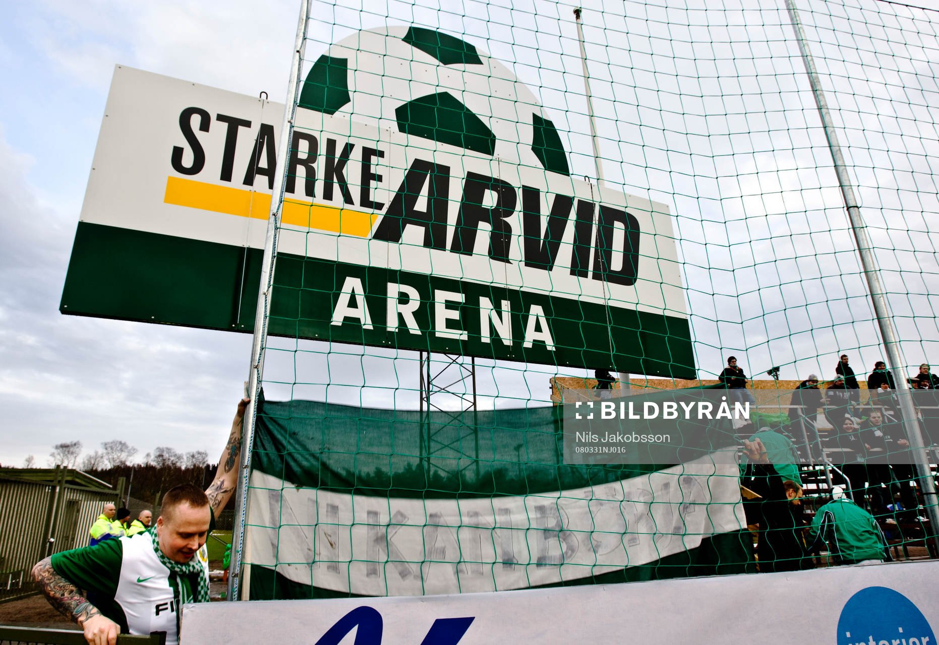 Starke Arvid Arena, Ljungskile, två Hammarbysupportrar