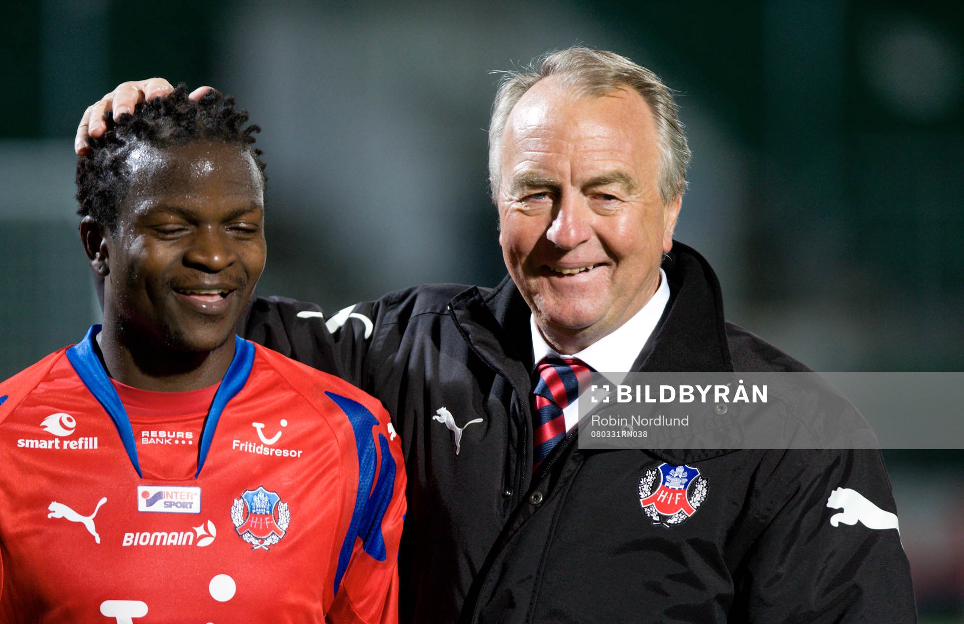Isaac Chansa och Bo Nilsson, Tränare Helsingborg