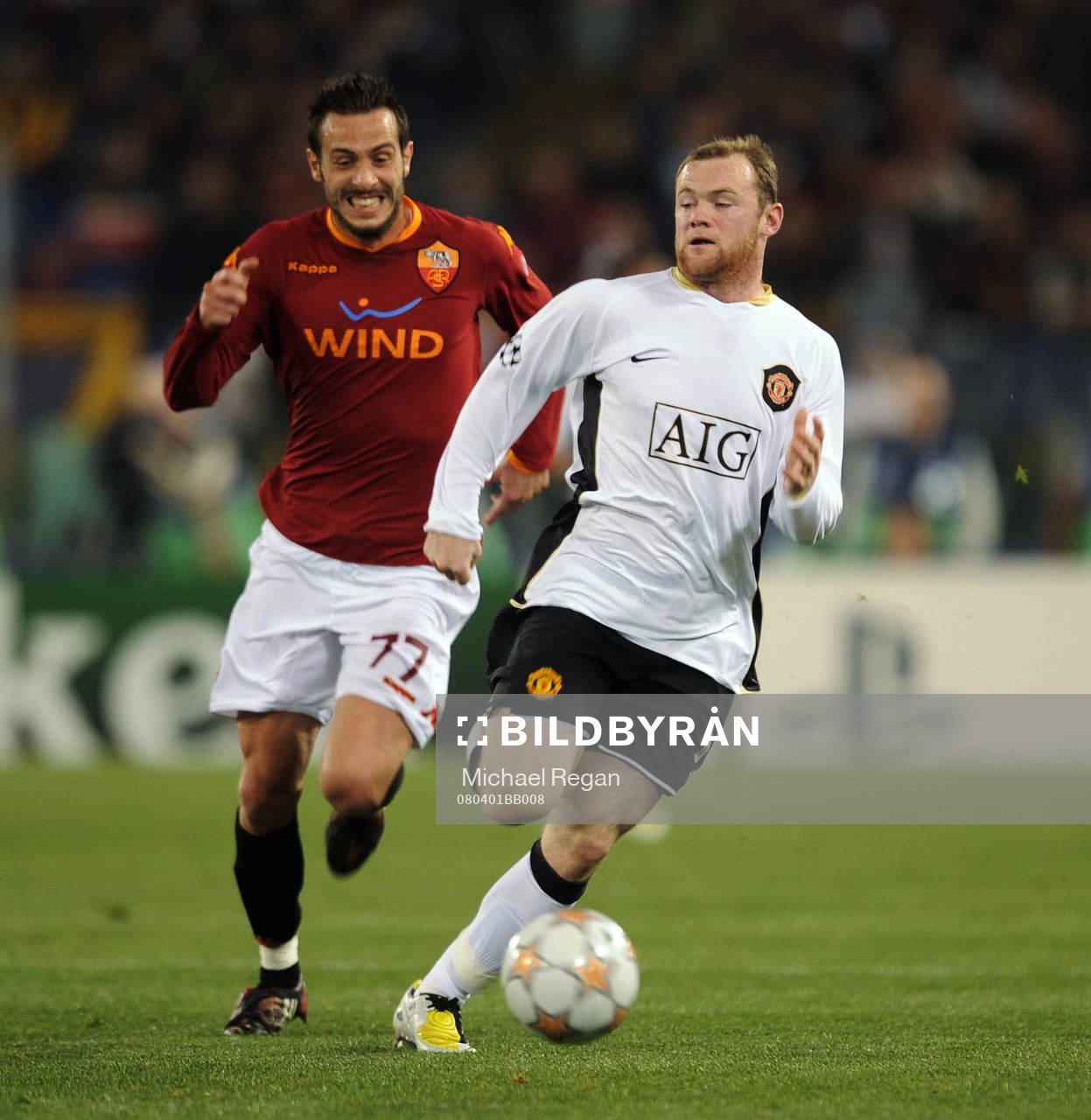 Wayne Rooney, Manchester och Marco Cassetti, Roma