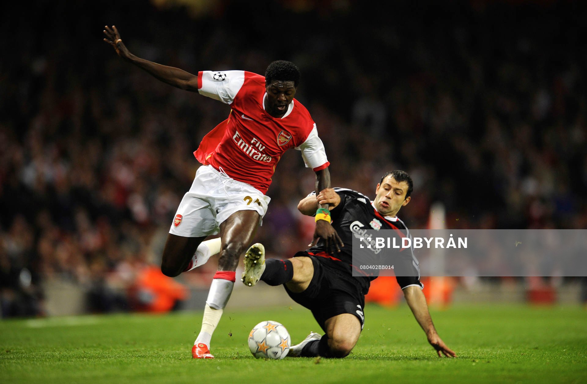 Emmanuel Adebayor och Javier Mascherano 