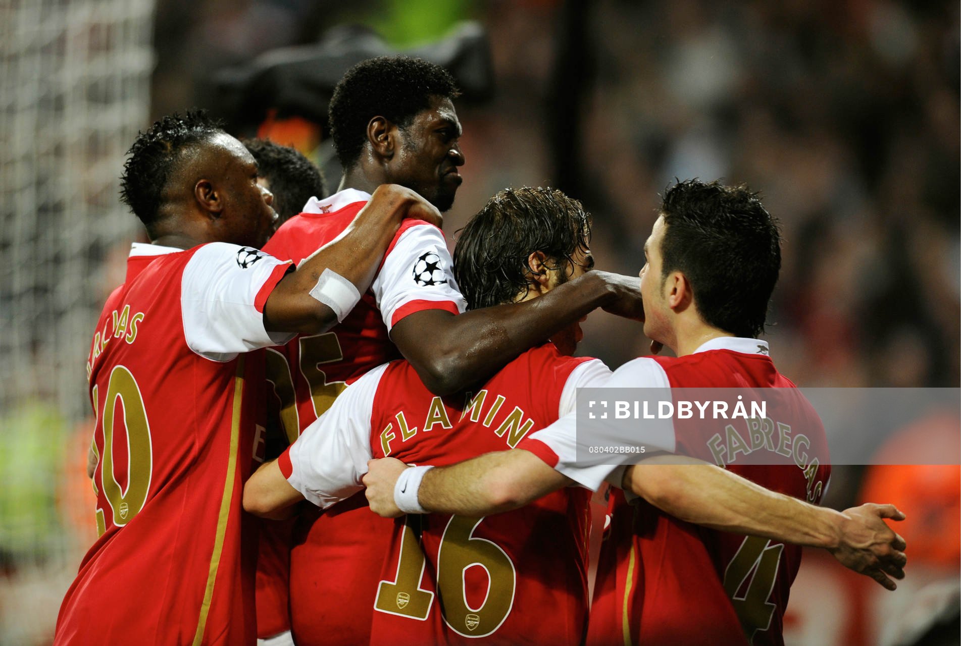  Emmanuel Adebayor, jubel.