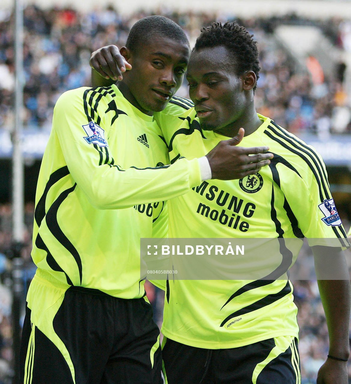 Salomon Kalou och Michael Essein, jubel