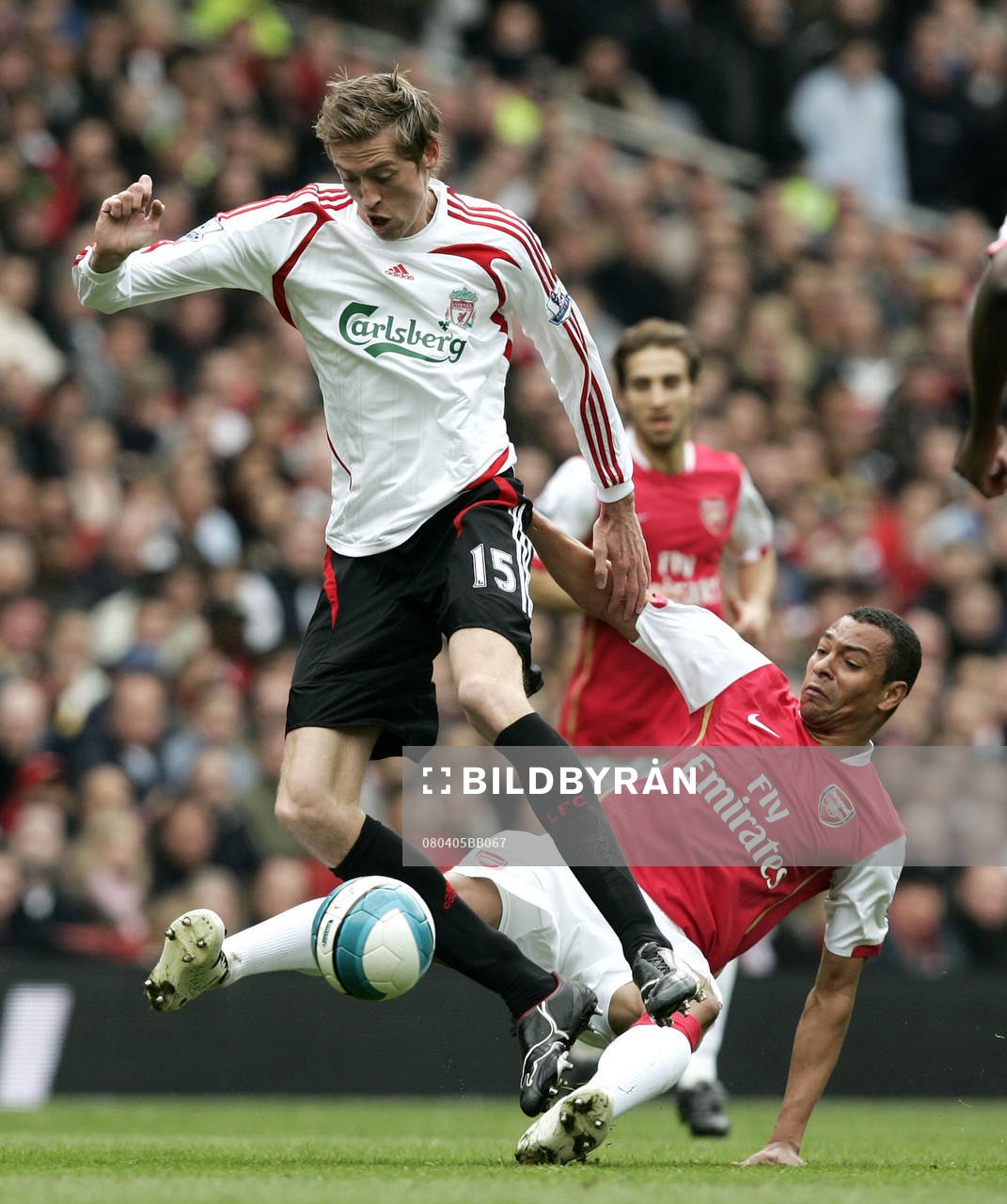 Peter Crouch och Gilberto Silva