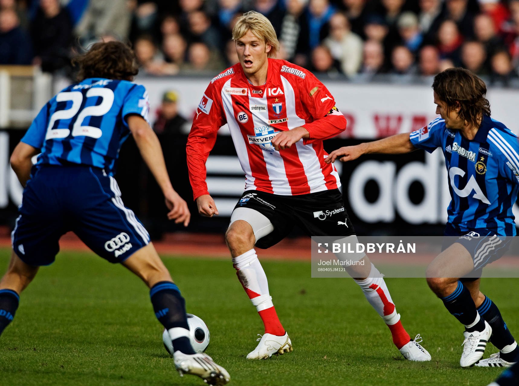 Ola Toivonen, Malmö, med bollen