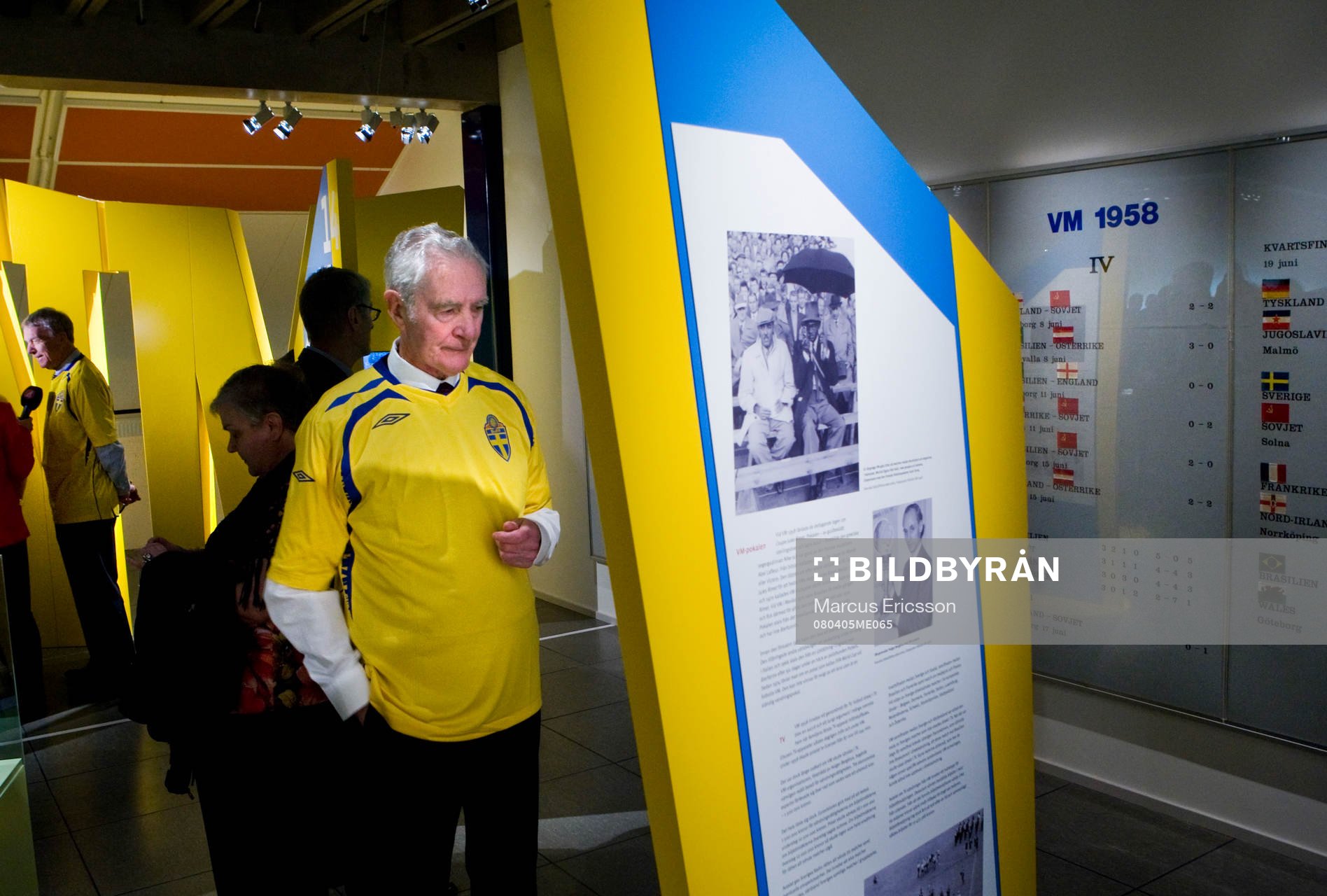 Fotboll, Riksidrottsmuseet; Invigning av utställningen VM