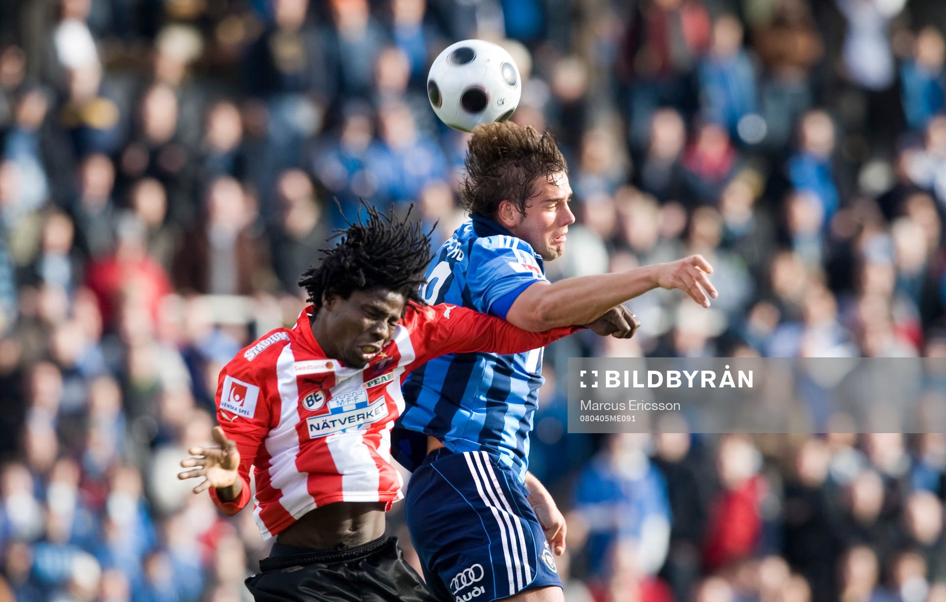 Jimmy Dixon, Malmö  och Mikael Dahlberg, Djurgården,  i