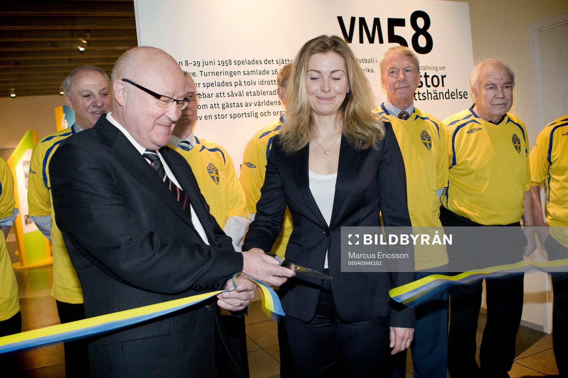 Fotboll, Riksidrottsmuseet; Invigning av utställningen VM
