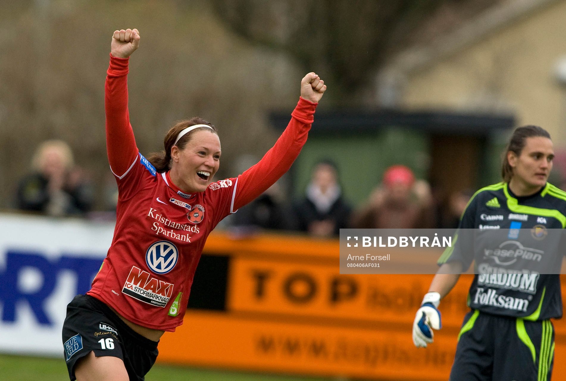  Frida Petersson jubel efter mål.