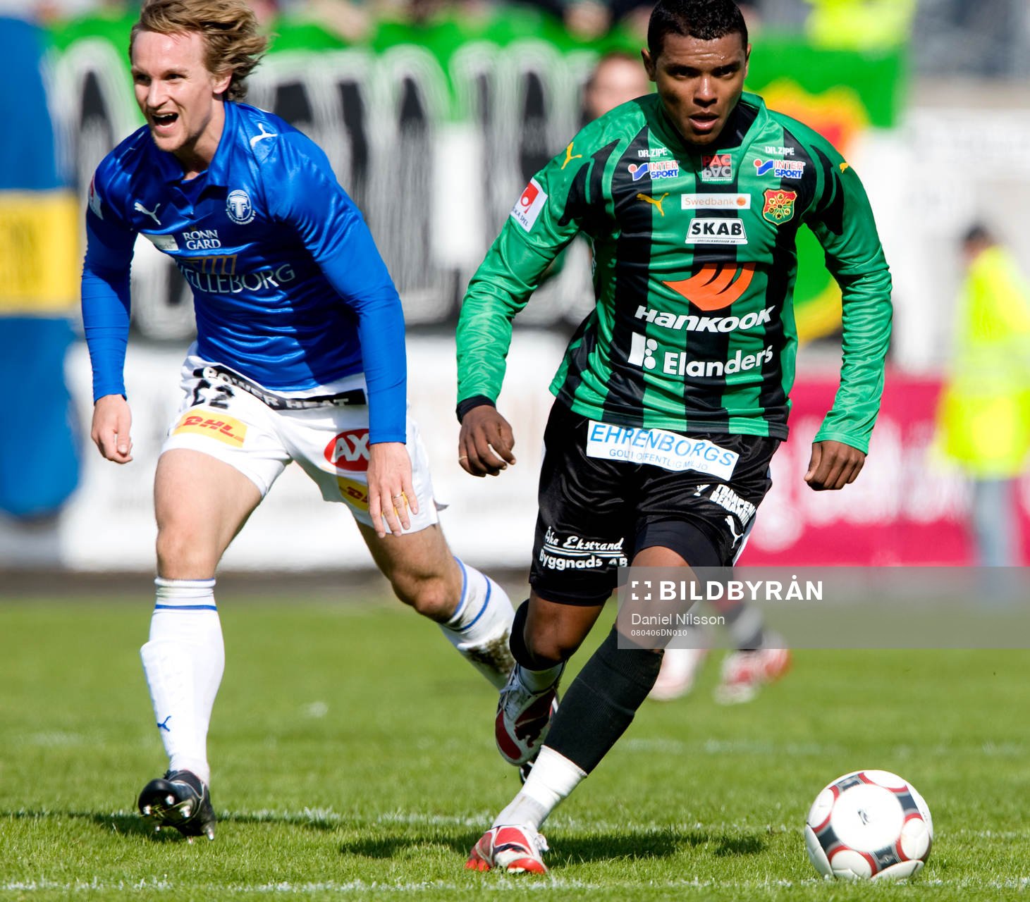 Jonas Bjurström, Trelleborg, och Wanderson Do Carmo, Gais