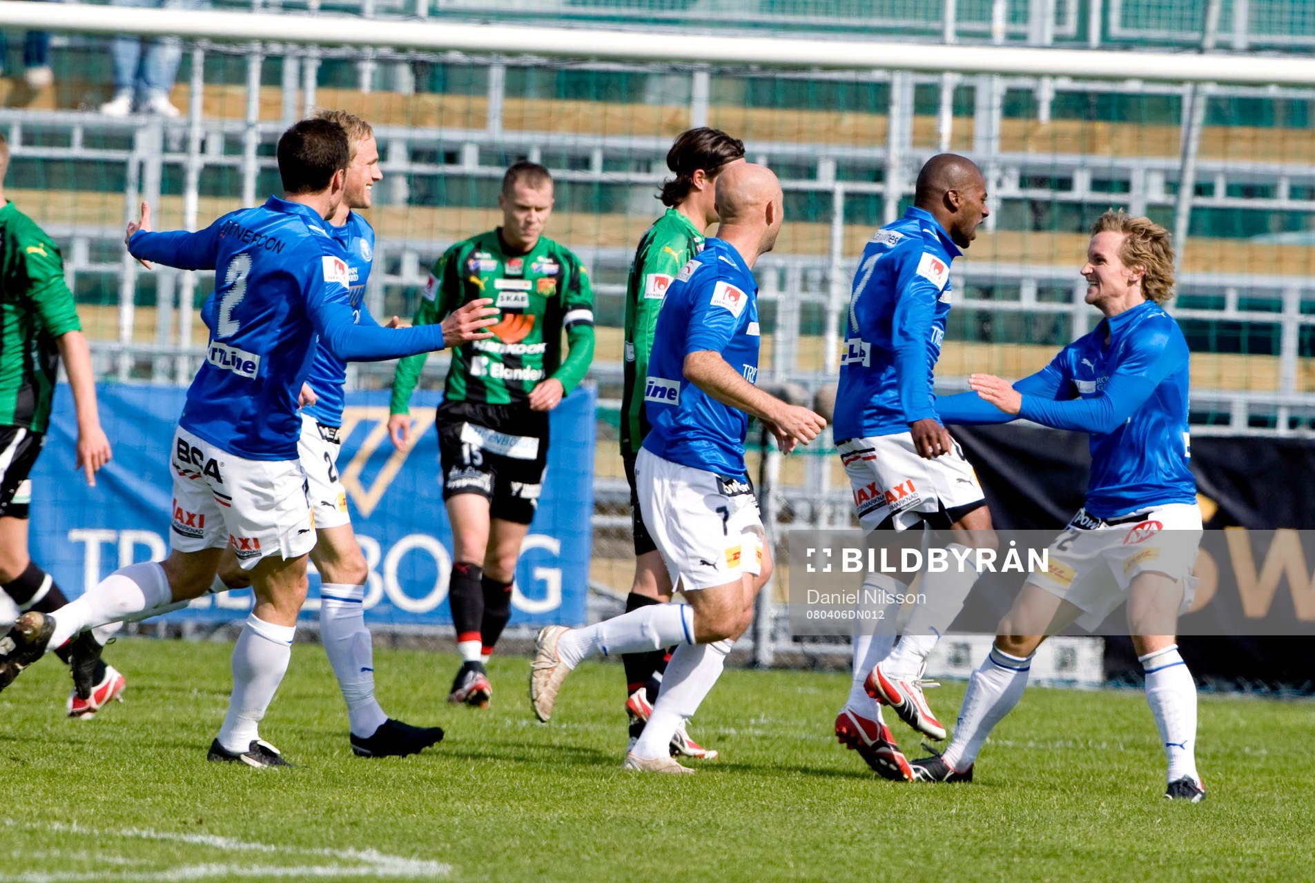 Paulino Lopes Tavares, Trelleborg jubel efter mål.