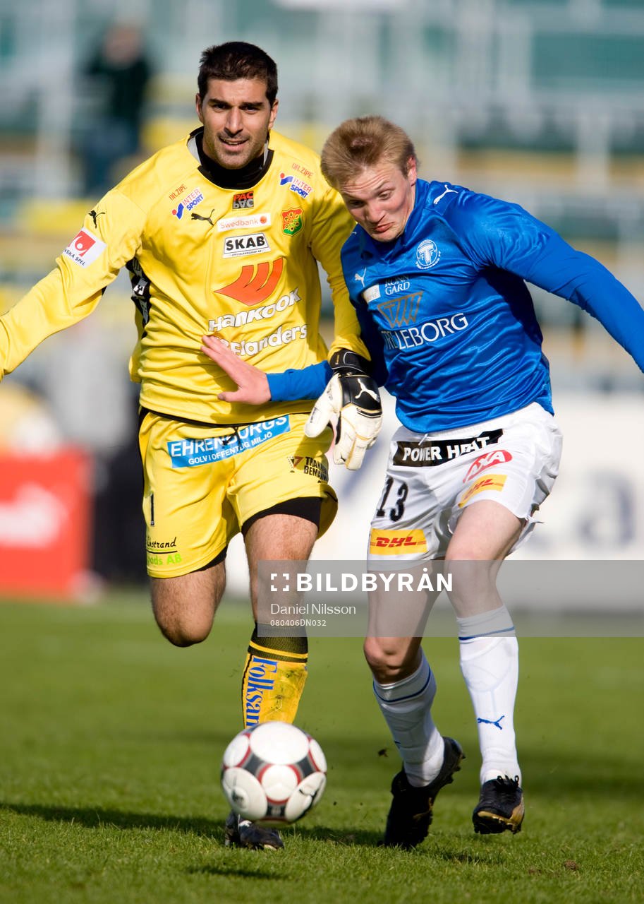 Dime Jankulovski, (målvakt) Gais har lämnat målet i
