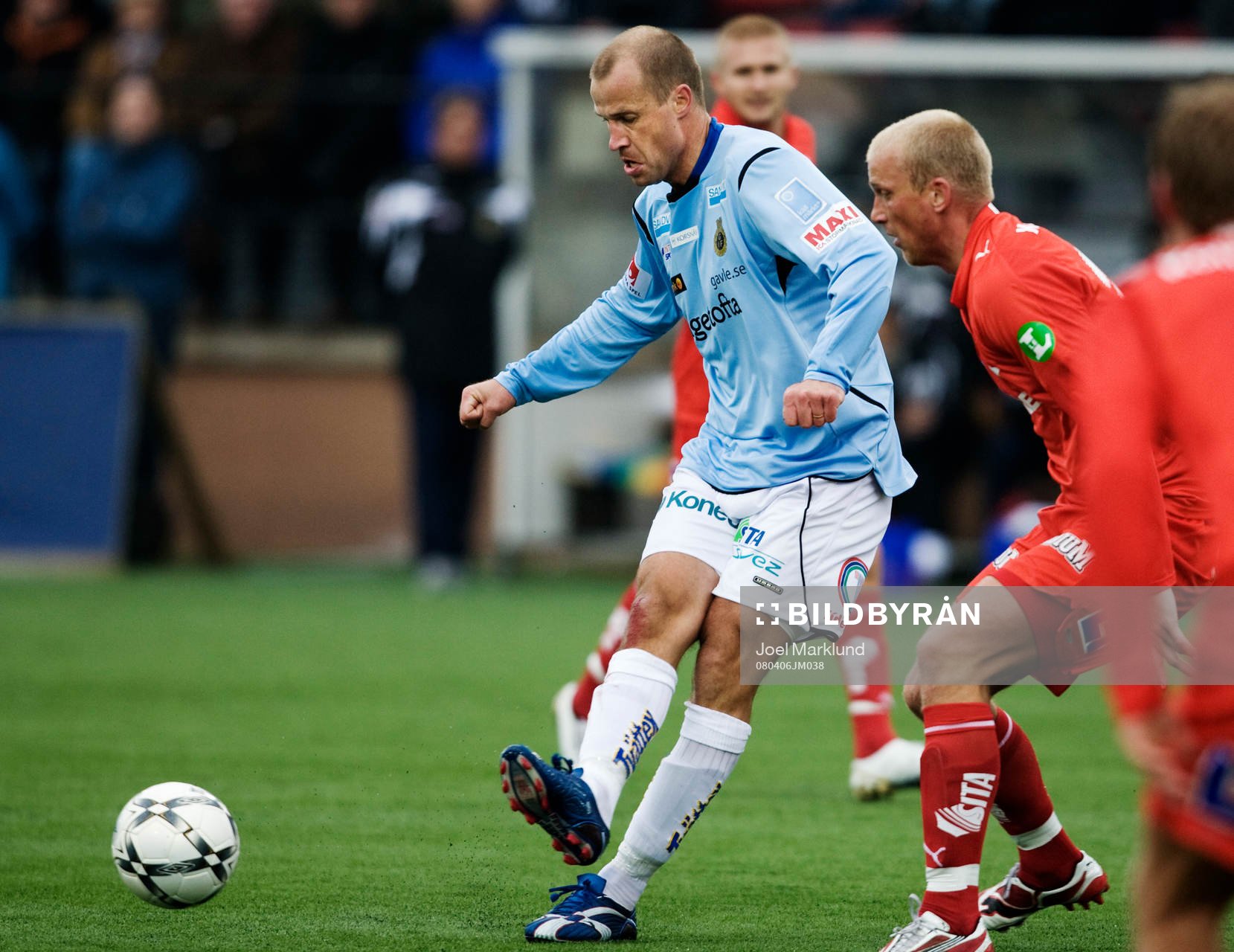 Hans Berggren, Gefle, passar bollen
