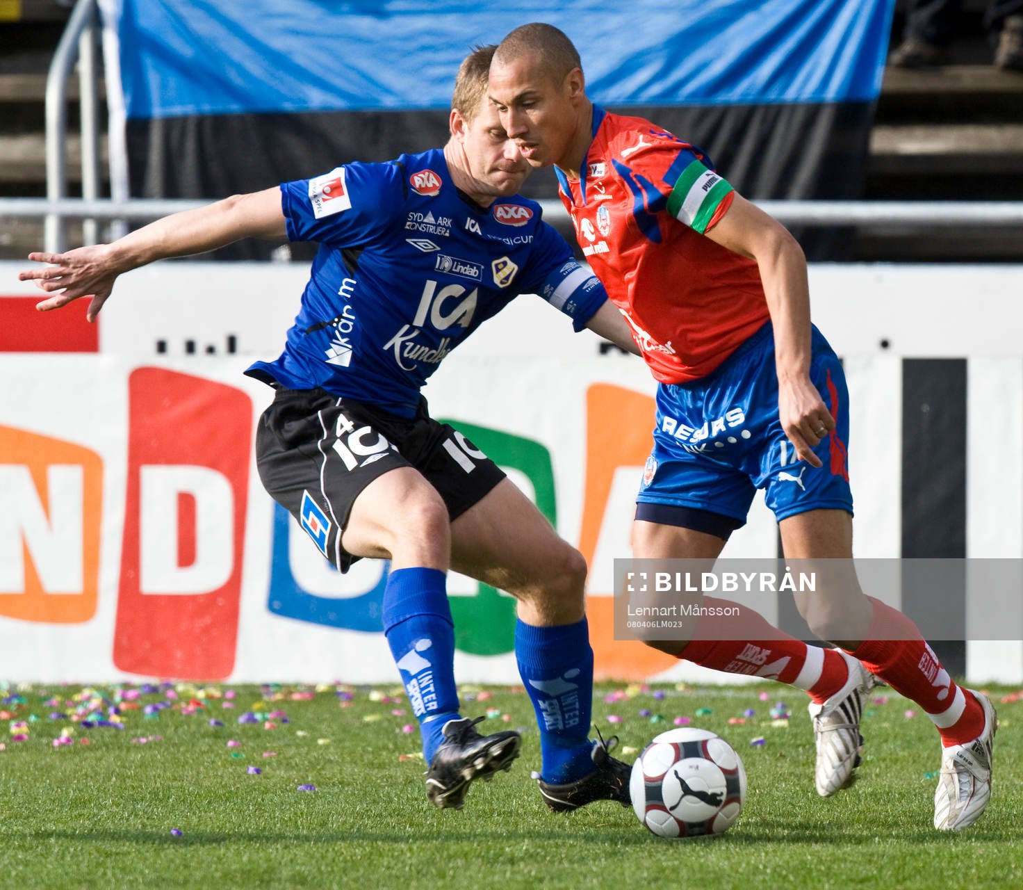 Tommy Jönsson, Halmstad och Henrik Larsson, Helsingborg