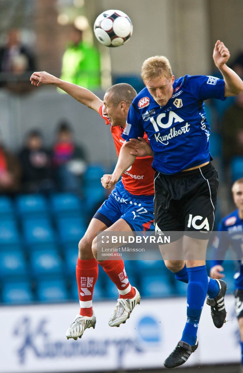 Henrik Larsson, Helsingborg och Peter Larsson, Halmstad, i