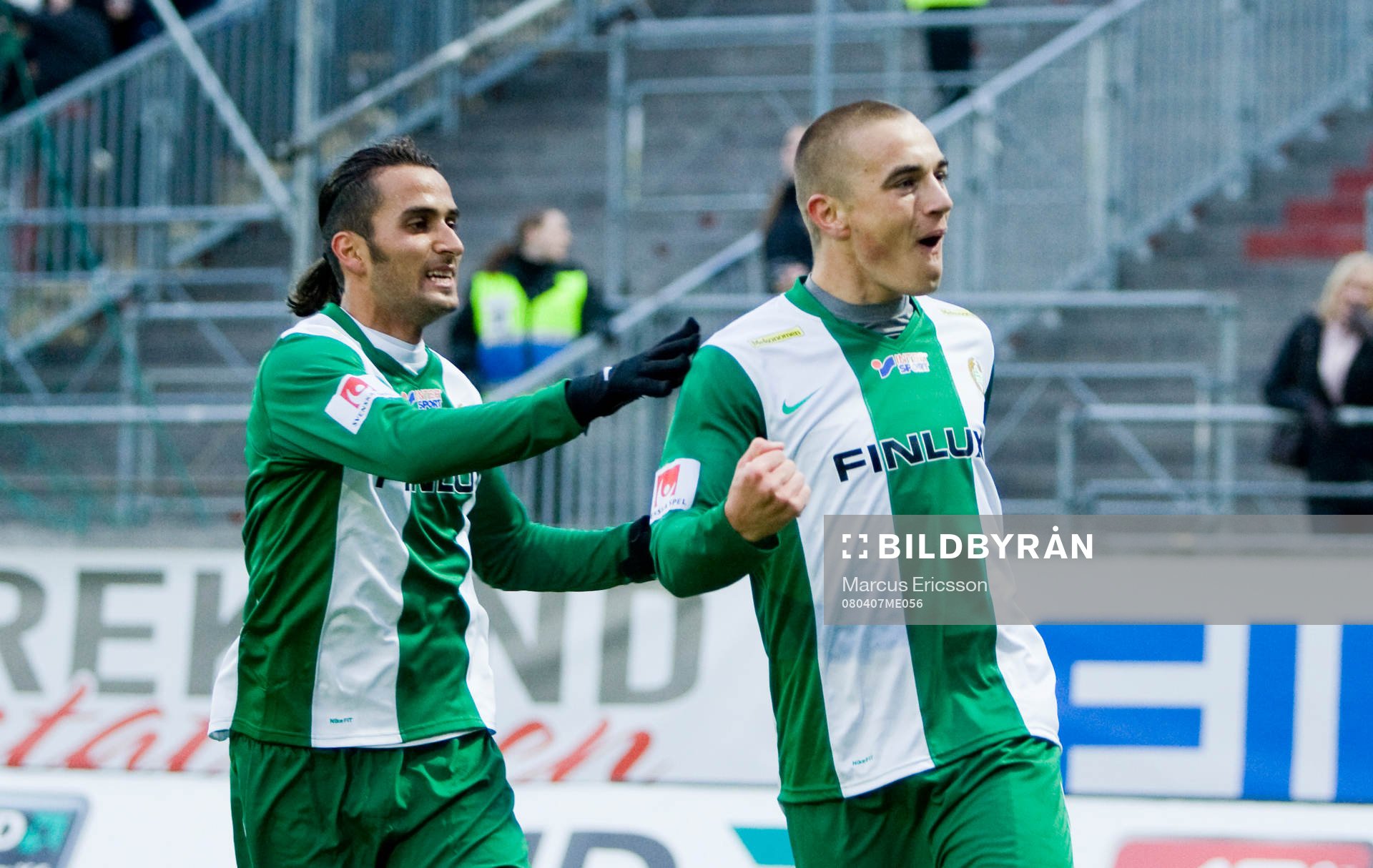 Erkan Zengin och Petter Andersson, Hammarby. Jubel