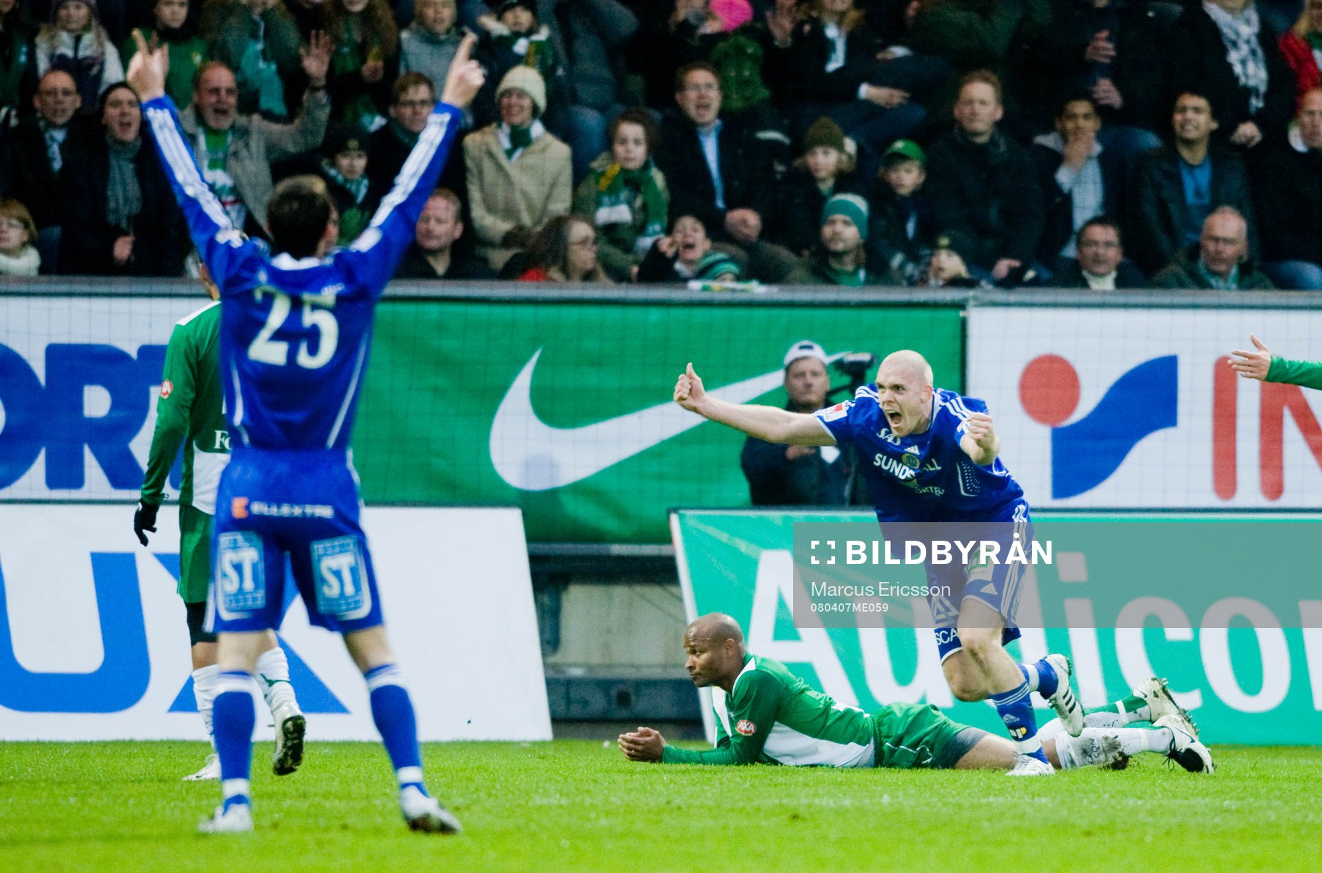 Fotboll, Allsvenskan, Hammarby - Sundsvall