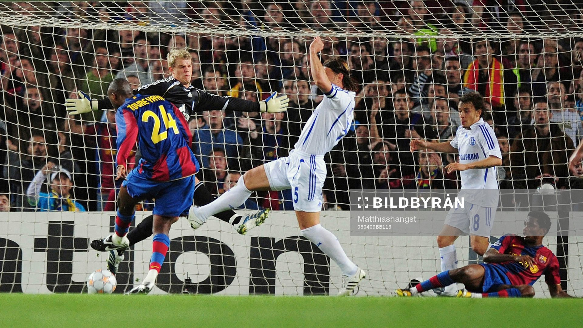1:0 av Yaya Toure, Barcelona, Manuel Neuer, målvakt