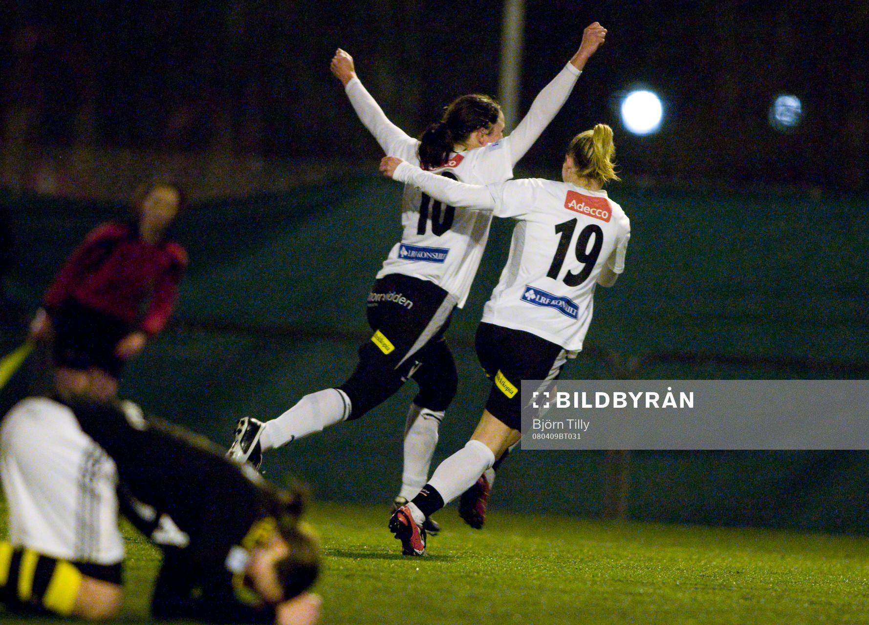 Hanna Ljungberg och Ramona Bachmann, Umeå, jubel