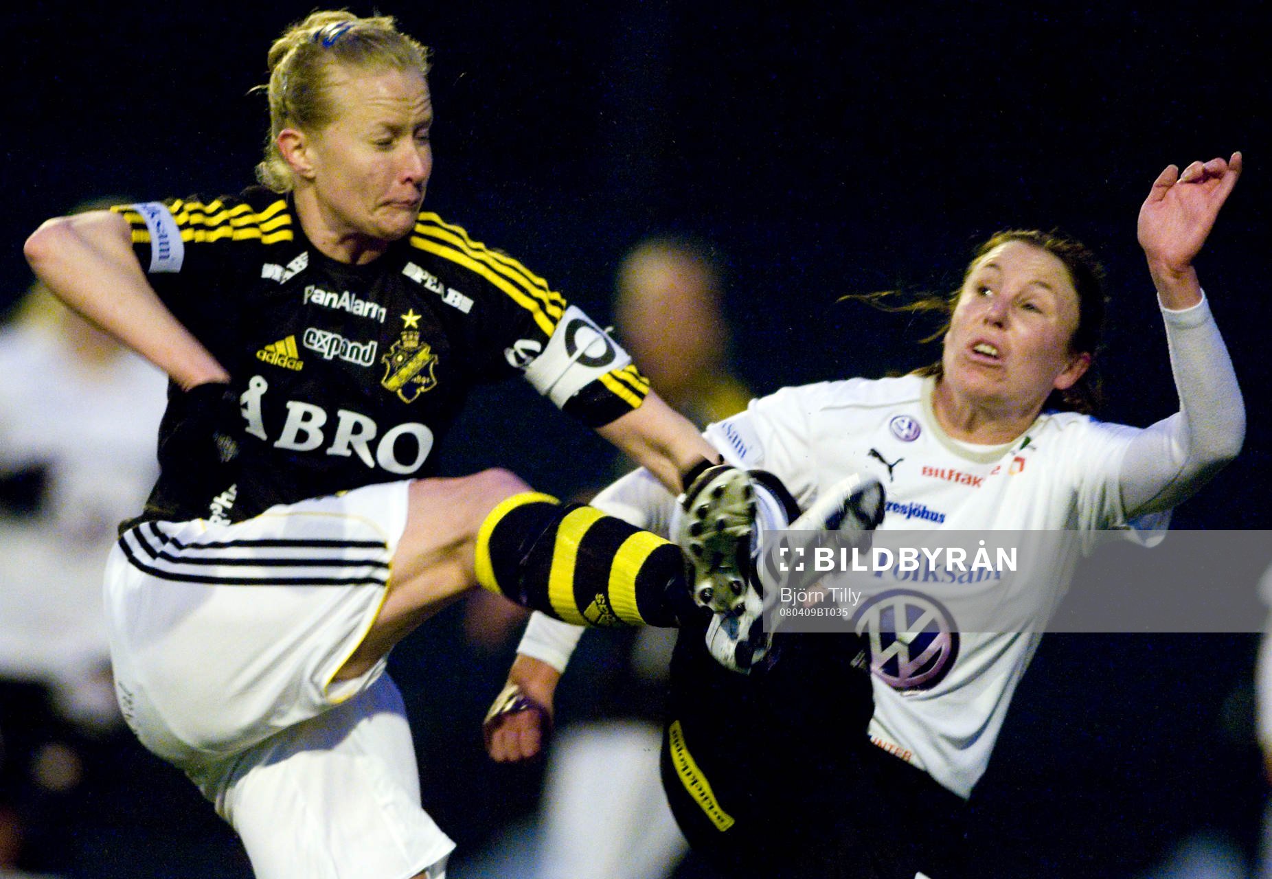 Anne Mäkinen, AIK och Hanna Ljungberg, Umeå