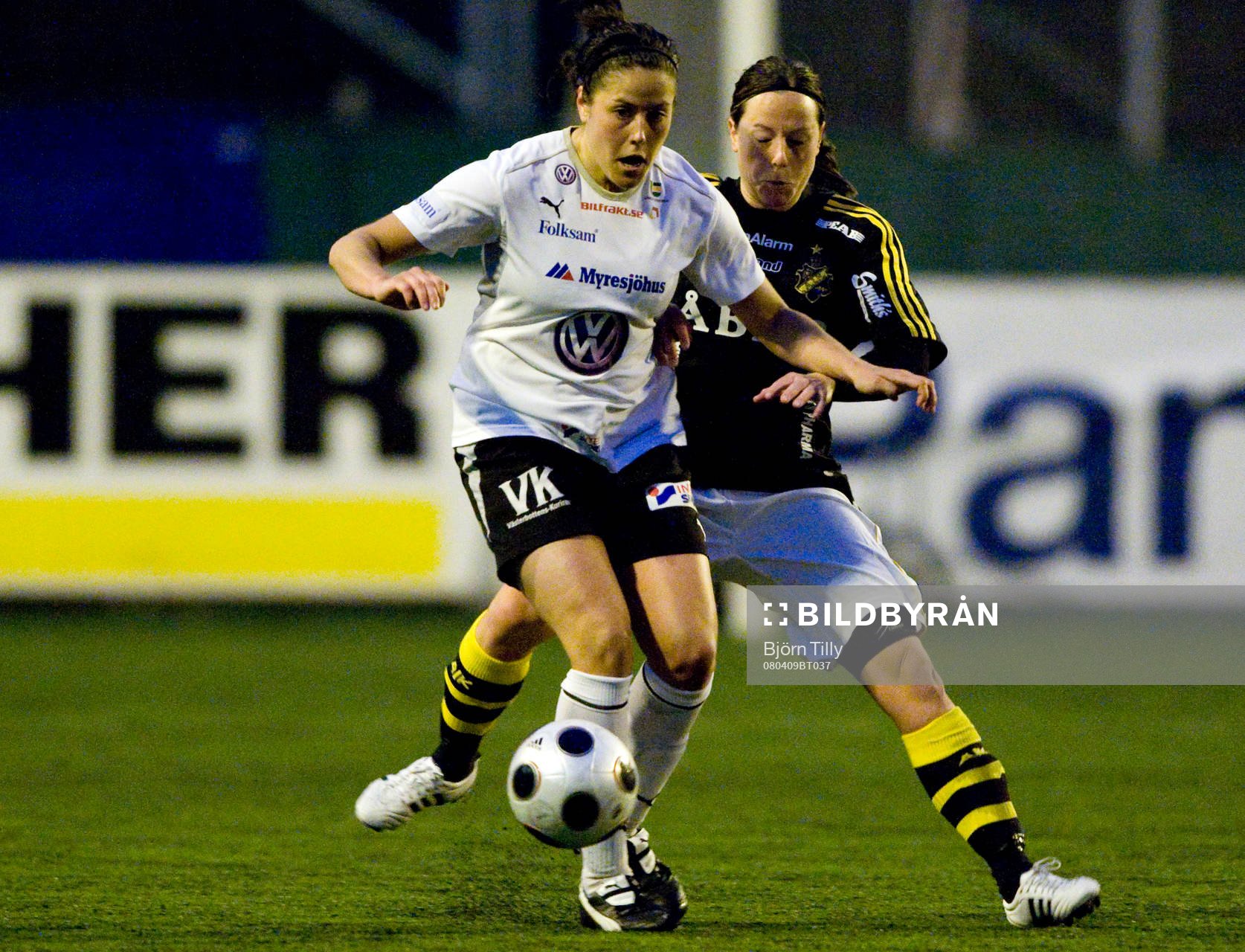 Madeleine Edlund, Umeå, och Frida Höglund, AIK