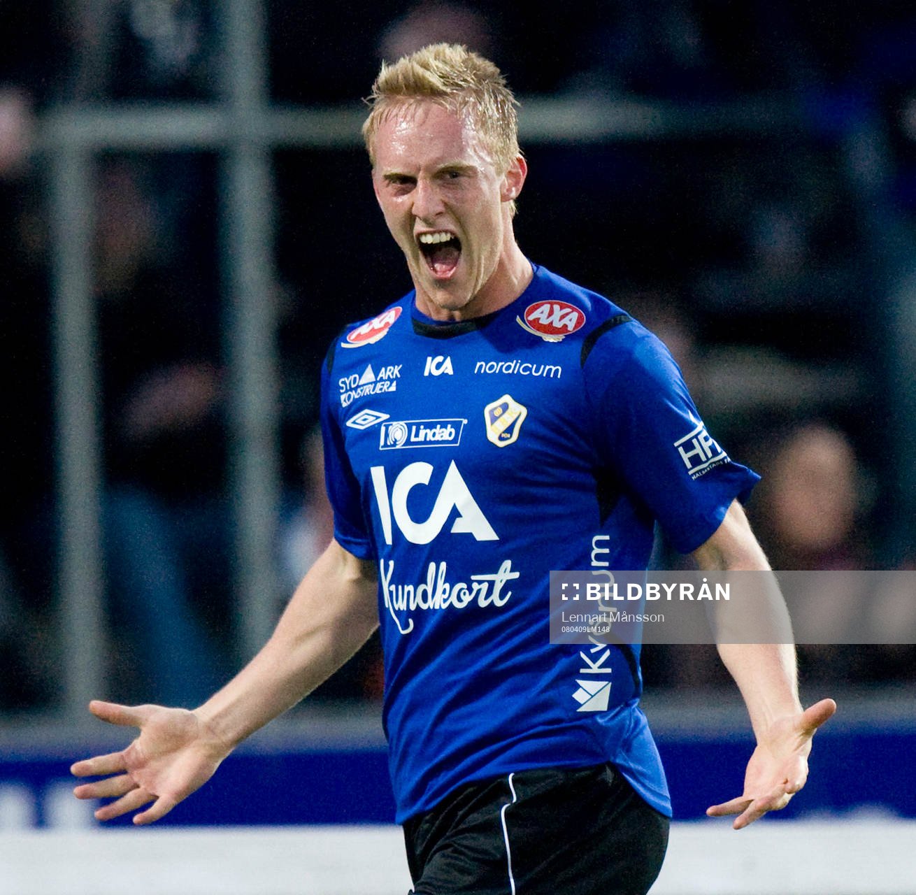 1-0 Peter Larsson, jubel