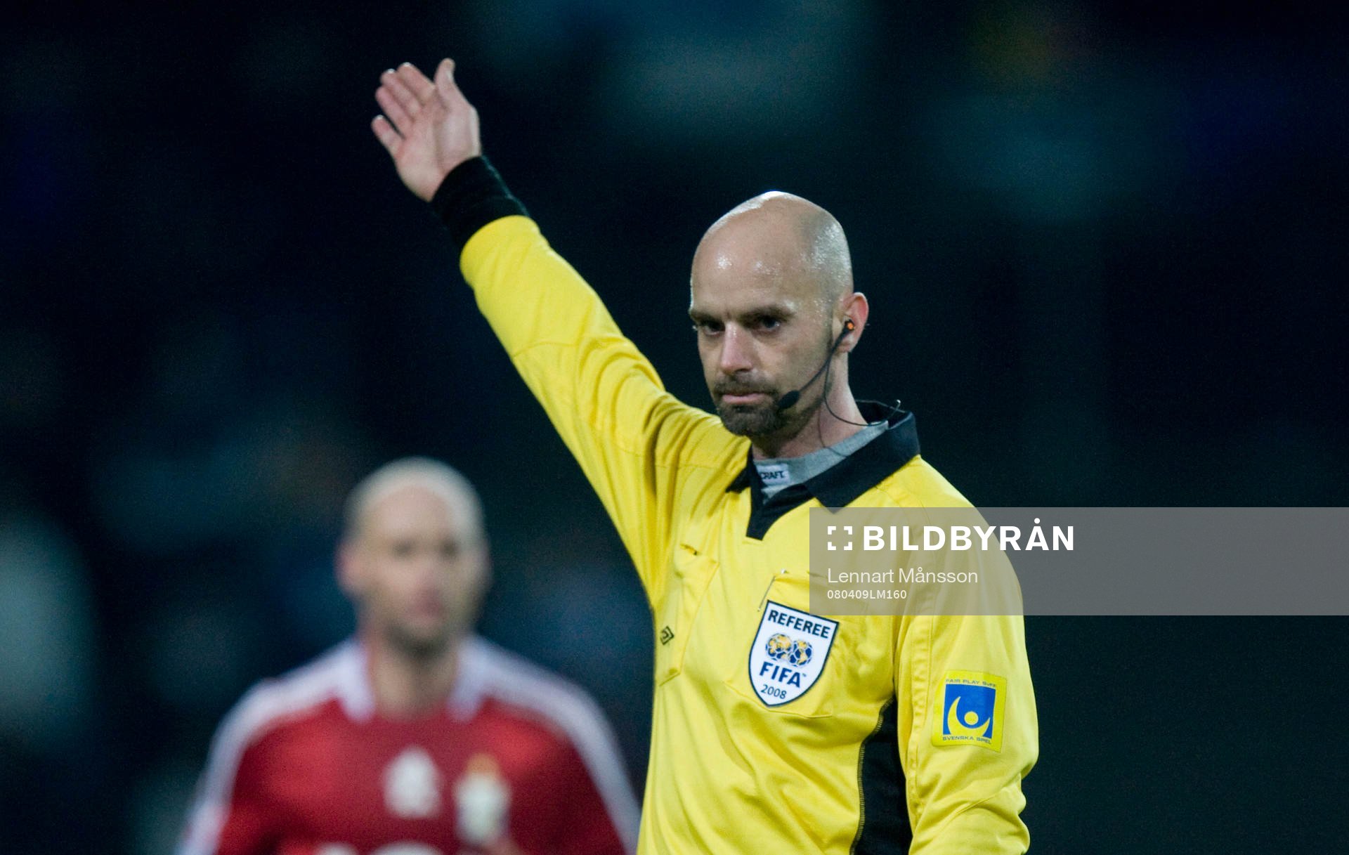 Stefan Johannesson, domare, gjorde sin 100:e allsvenska