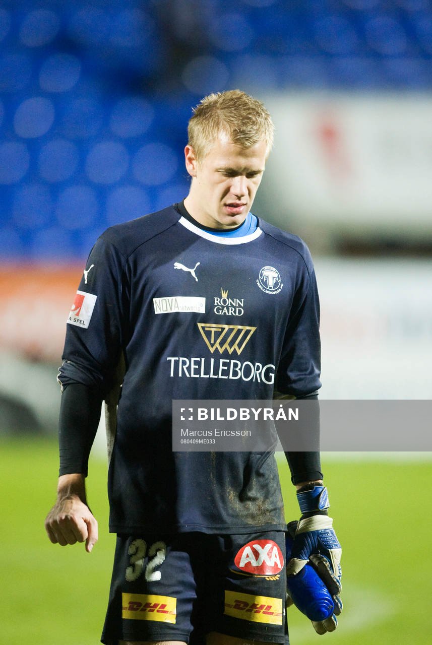 Johan Dahlin, målvakt, Trelleborg, depp