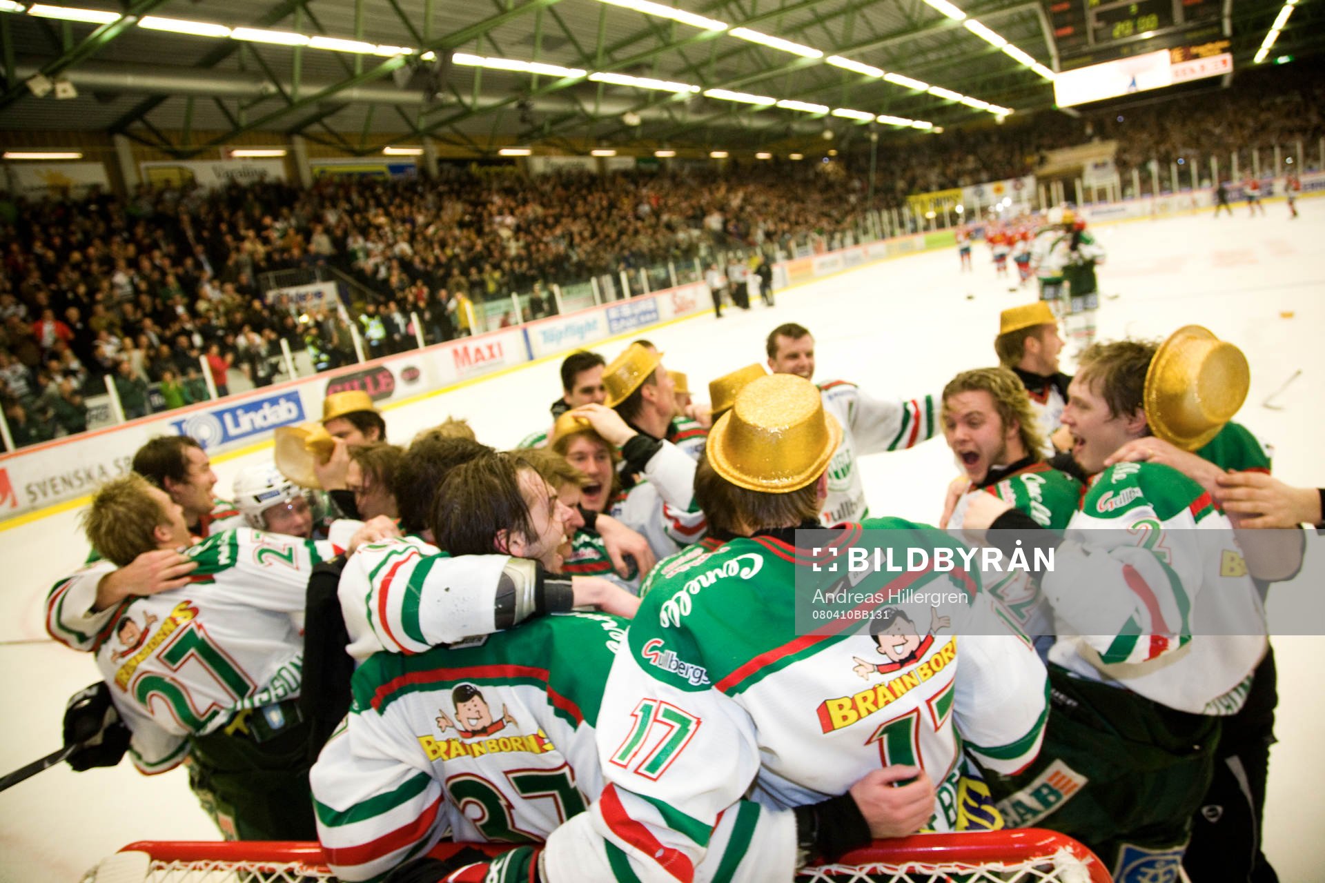 Rögle klara för elitserien, jubel, glädje