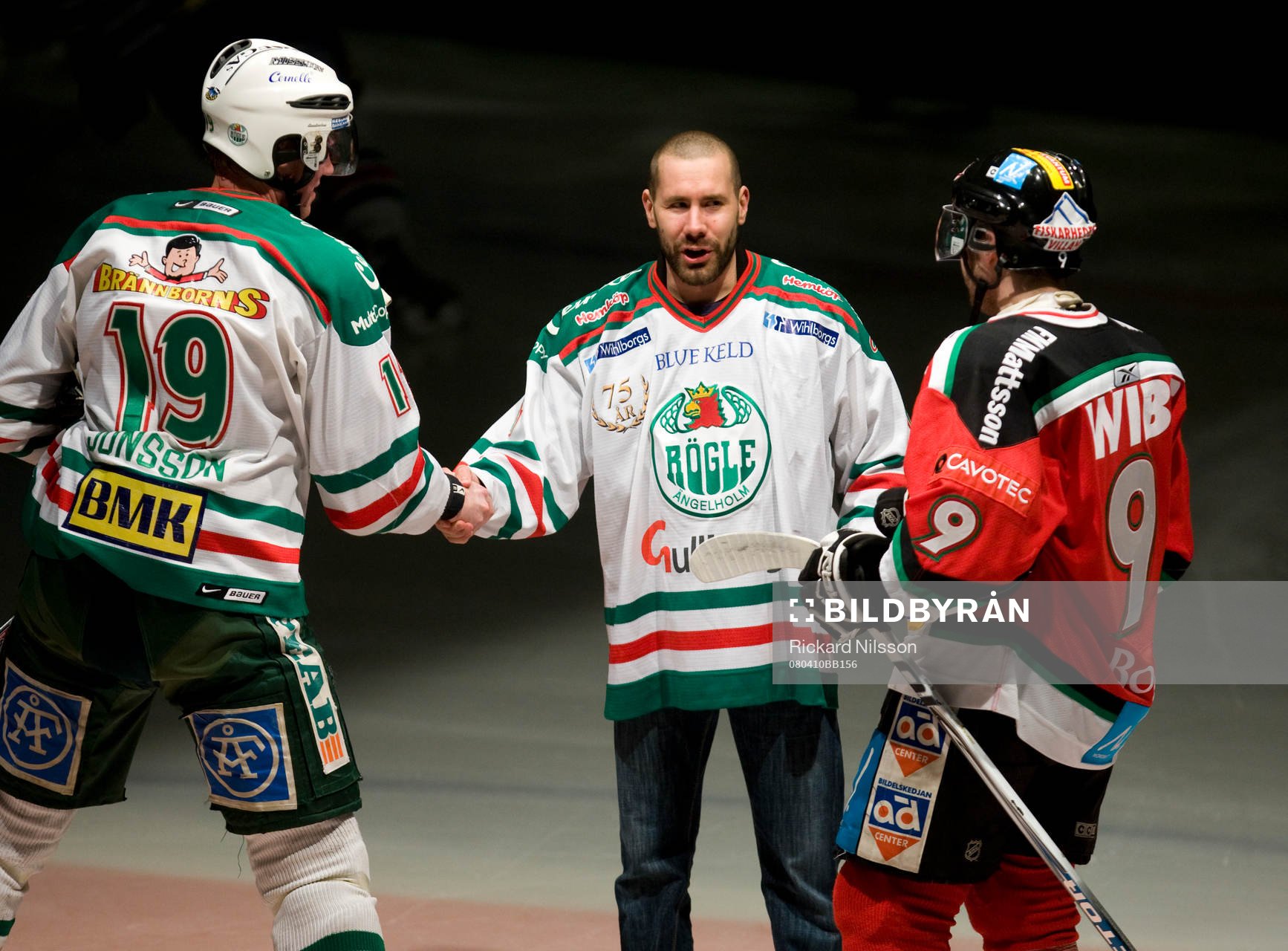Patrik Tano, Kenny Jönsson, Rögle och Håkan Bogg, Mora
