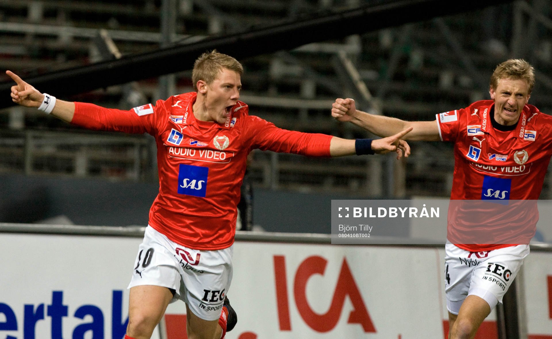Patrik Ingelsten, och Patrik Rosengren, Kalmar, jubel