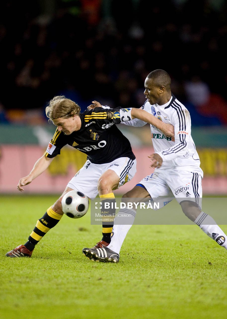 Daniel Tjernström, AIK  och Robert Mambo Mumba, Sundsvall