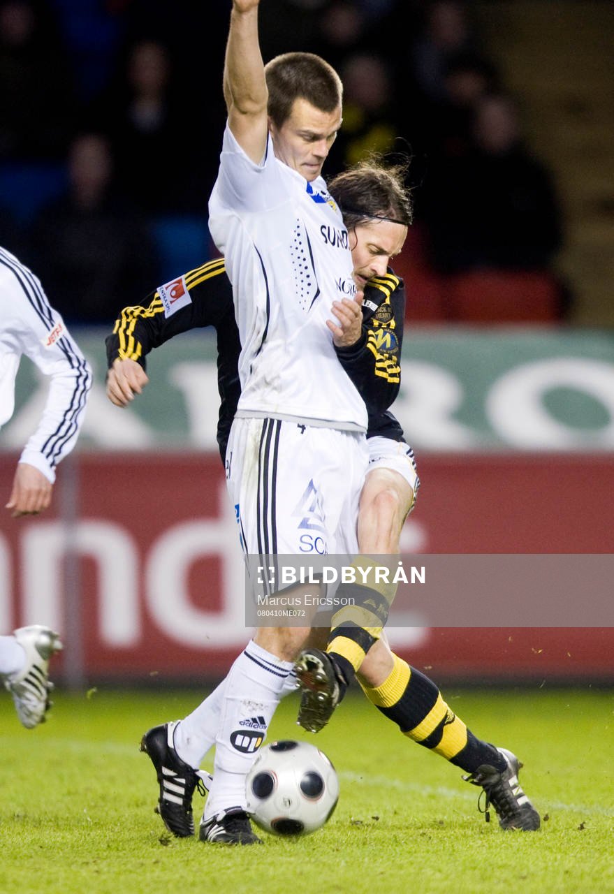 Mats Rubarth, AIK, springer in i Sverrir Gardarsson,